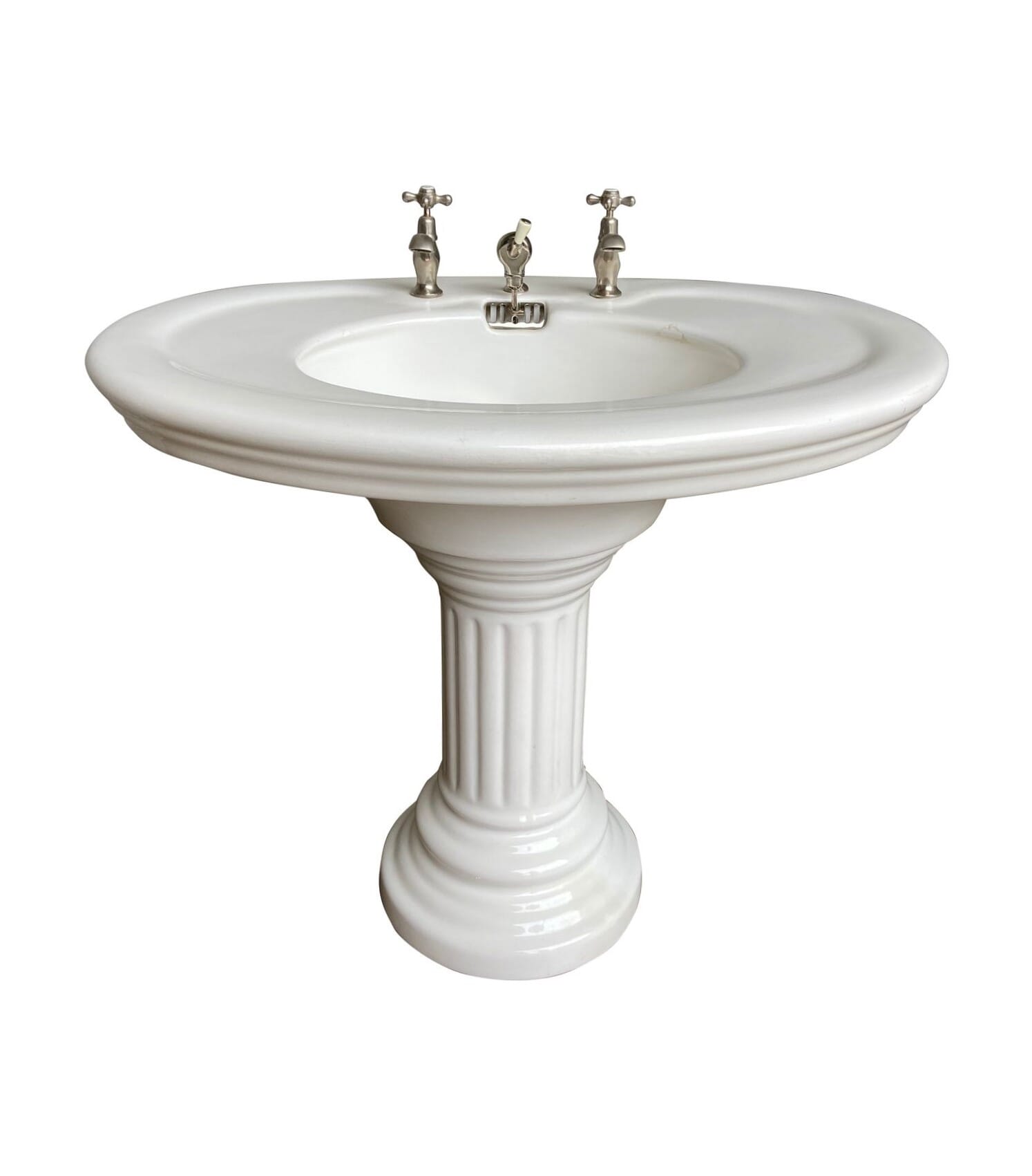 Reclaimed Jacob Delafon Porcelain Sink On Pedestal - 8832