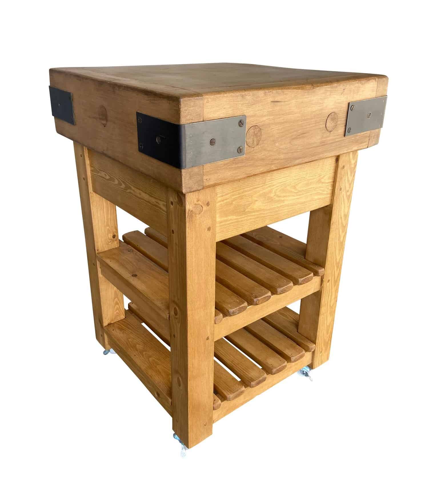 Original Maple Butchers Chopping Block on Bespoke Wooden Base