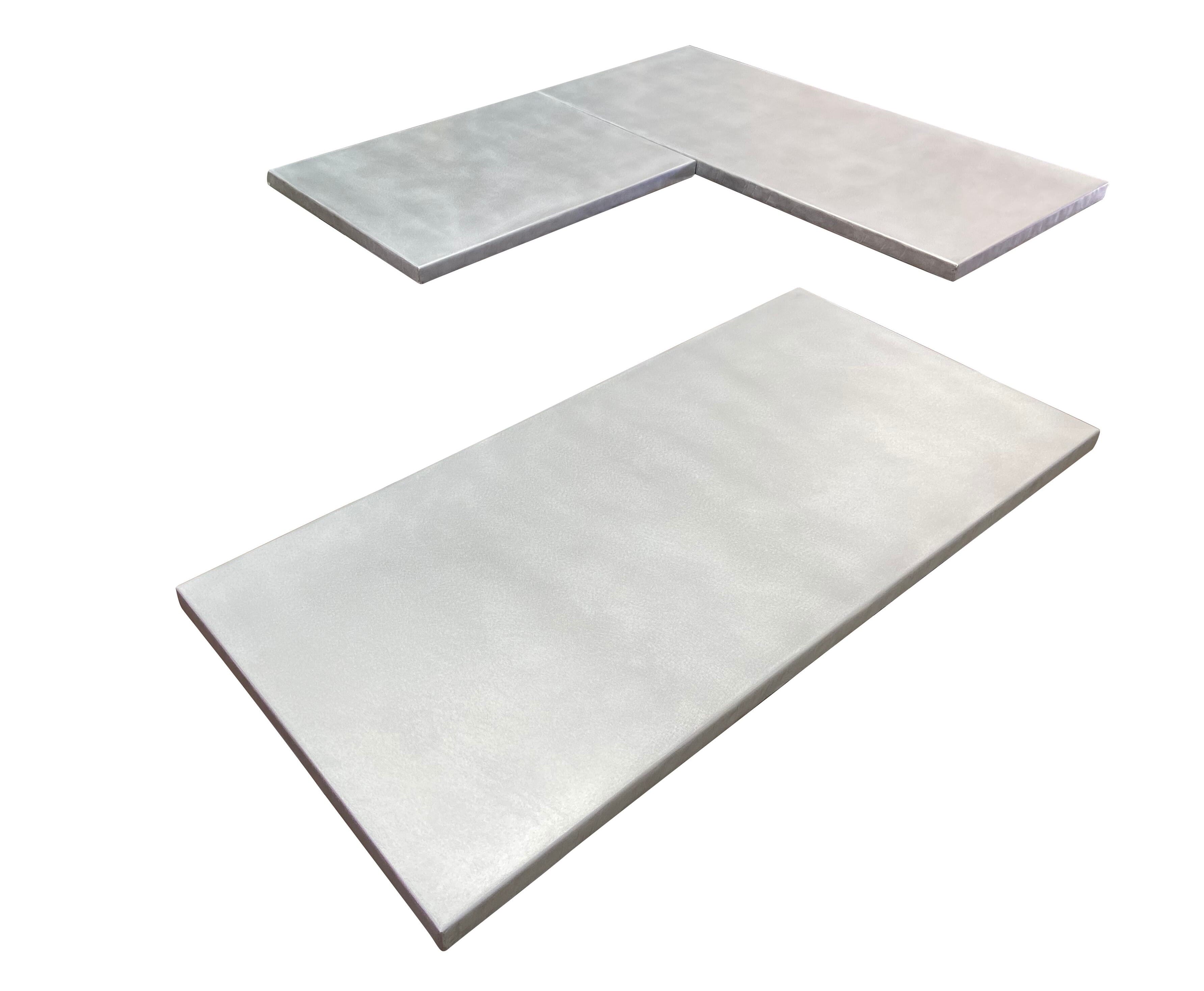 Handmade Bespoke Matt Zinc Kitchen Worktops - D2024