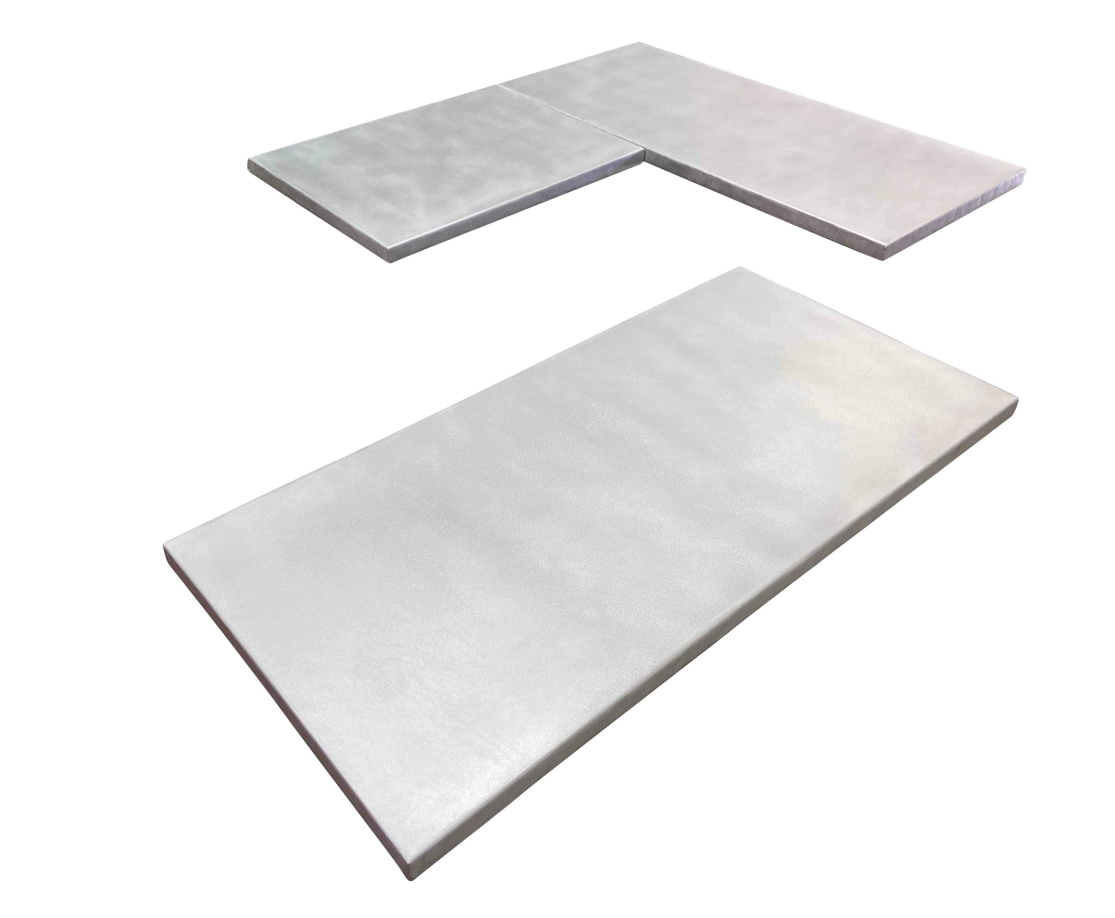 Handmade Bespoke Matt Zinc Kitchen Worktops