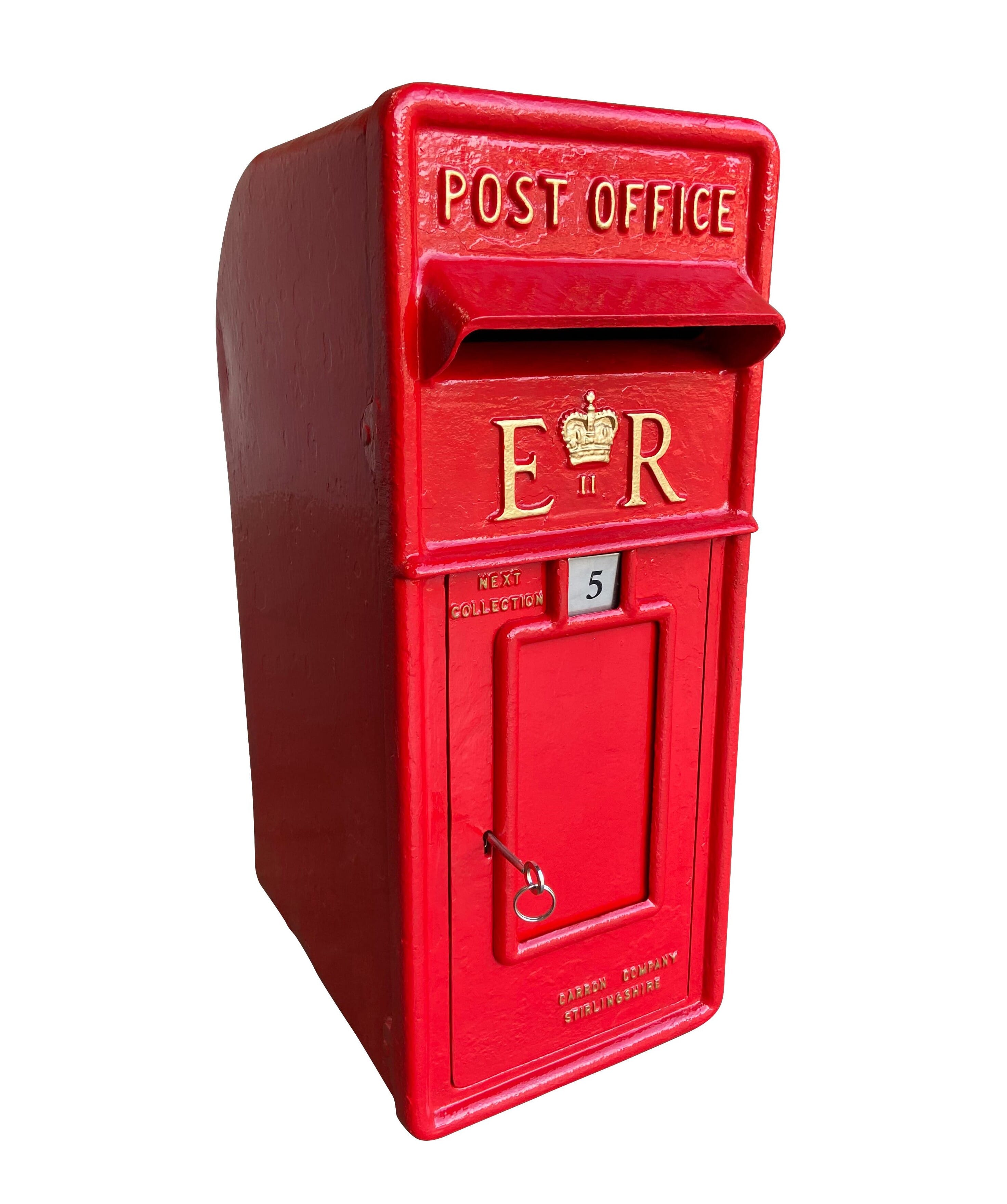 Genuine ER II Pole Mounted Post Office Cast Iron Post Box - 9454