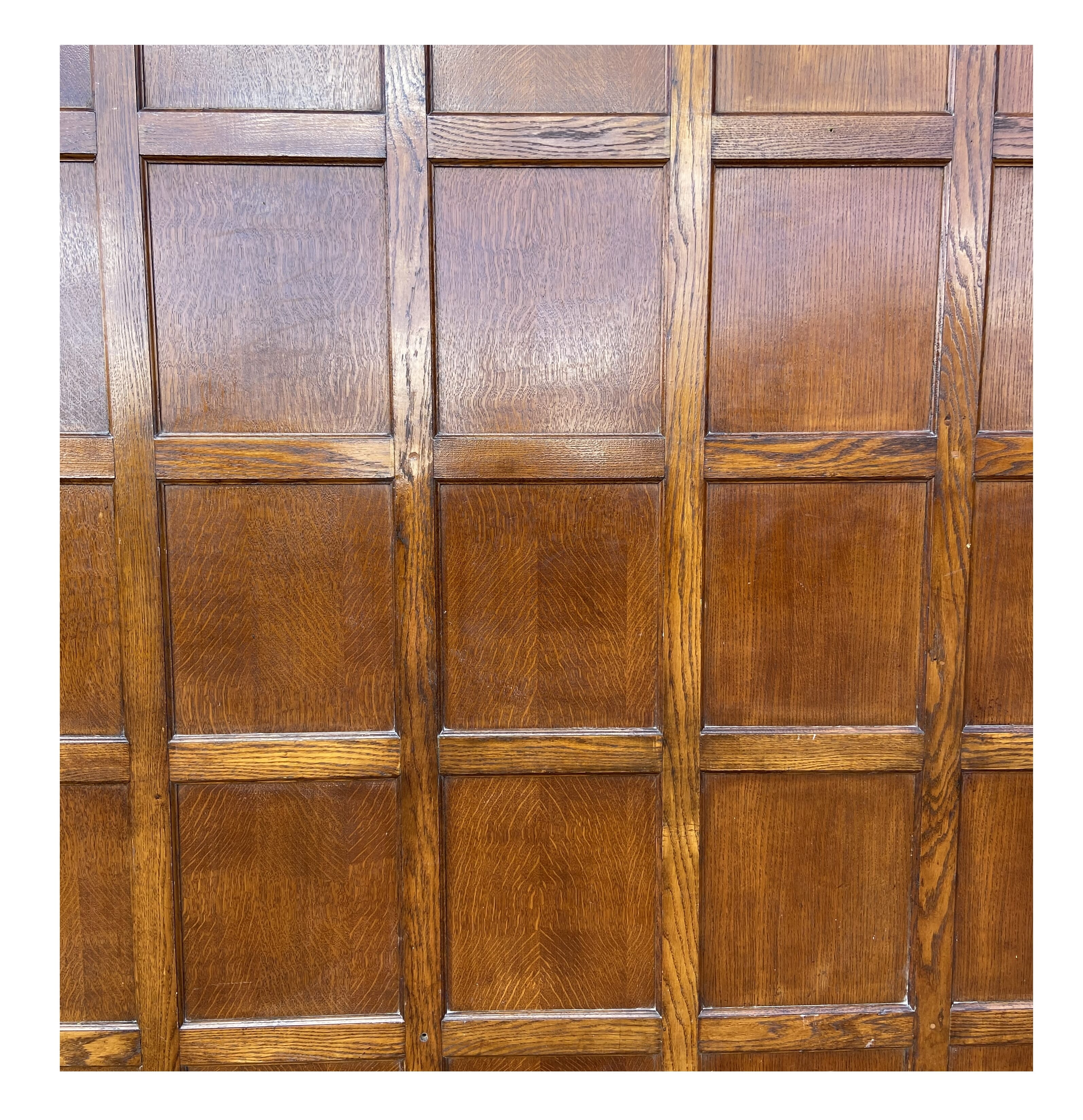 Reclaimed Oak Wall Panelling With Door - 9730