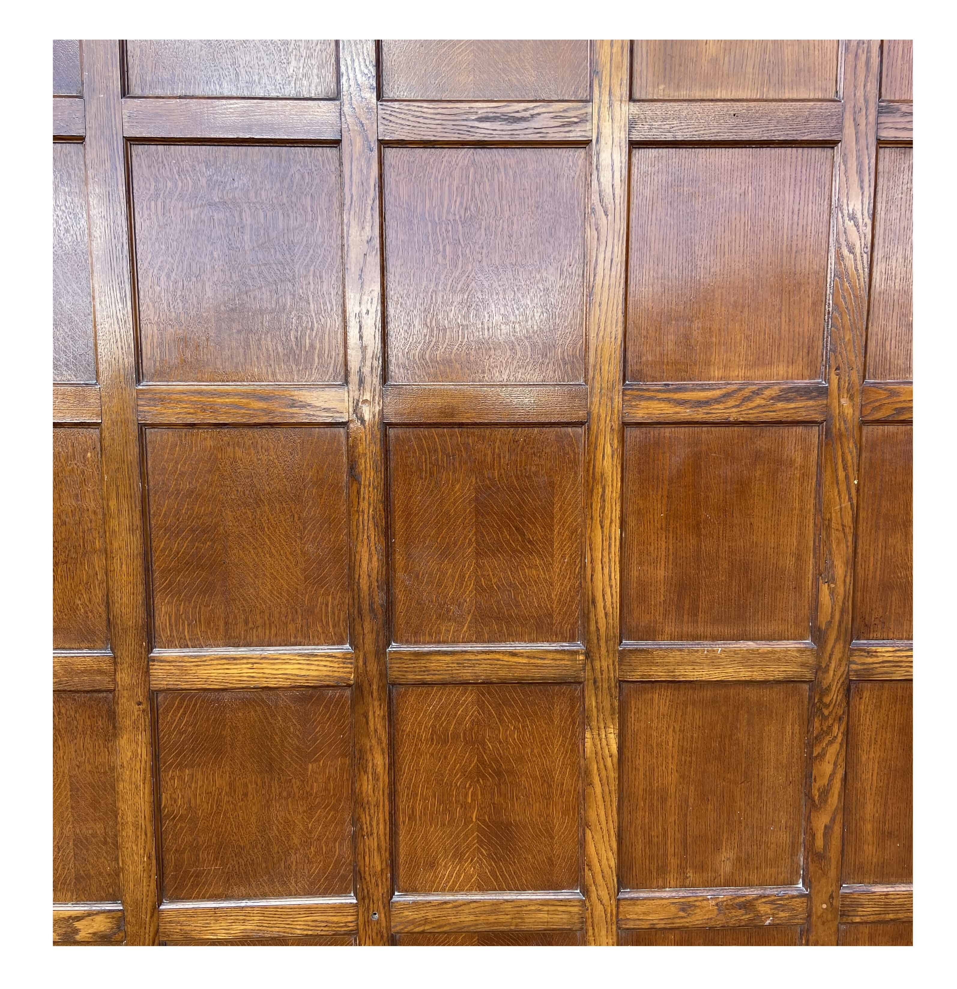 Reclaimed Oak Wall Panelling With Door