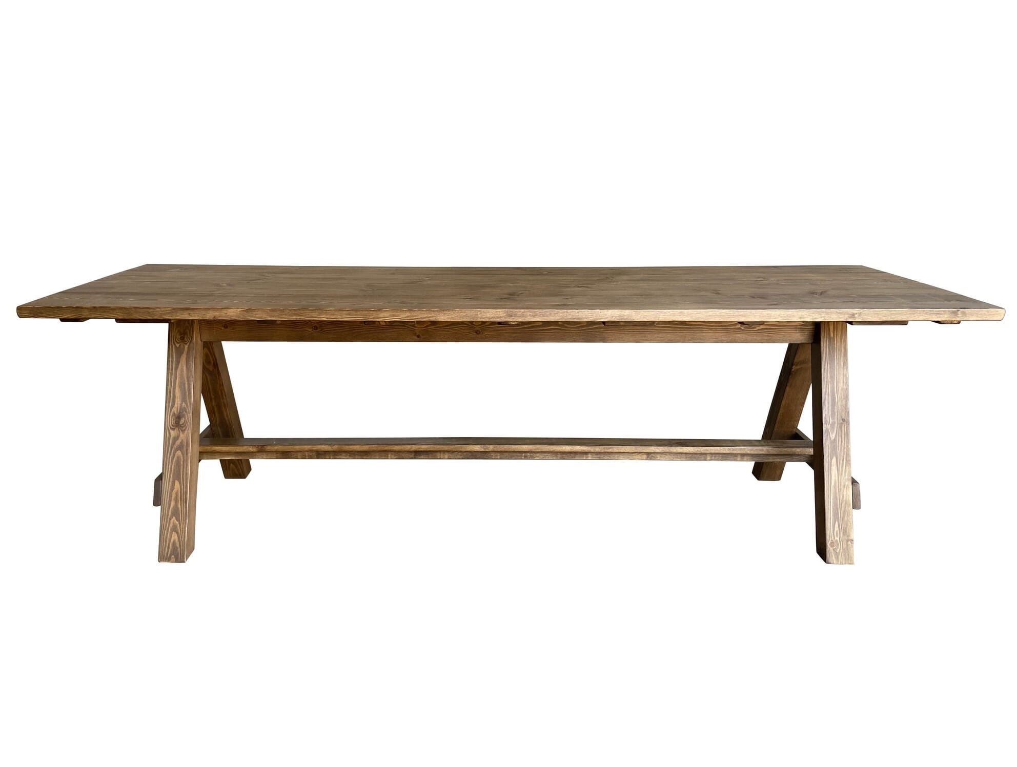 Bespoke Plank Top A Frame Or Trestle Wooden Table - D2029