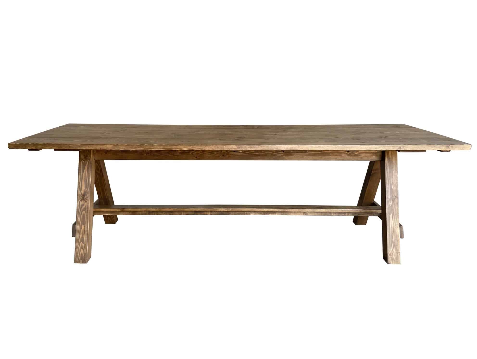 Bespoke Plank Top A Frame Or Trestle Wooden Table