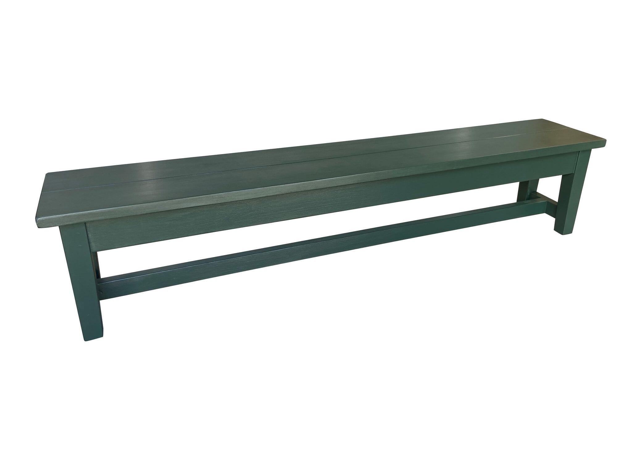 Bespoke Painted Pine Plank Top Kitchen Bench - D2036