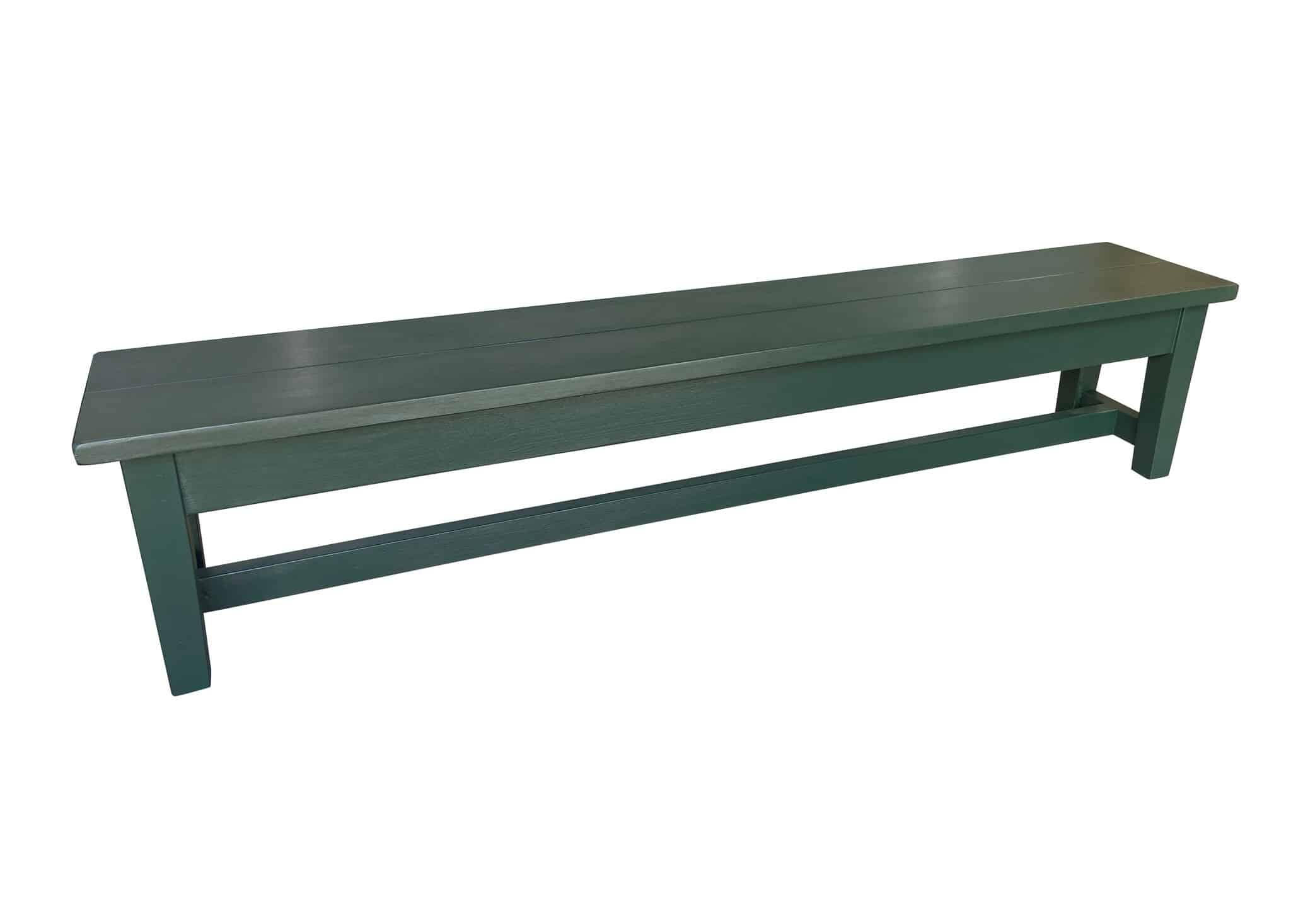 Bespoke Painted Pine Plank Top Kitchen Bench