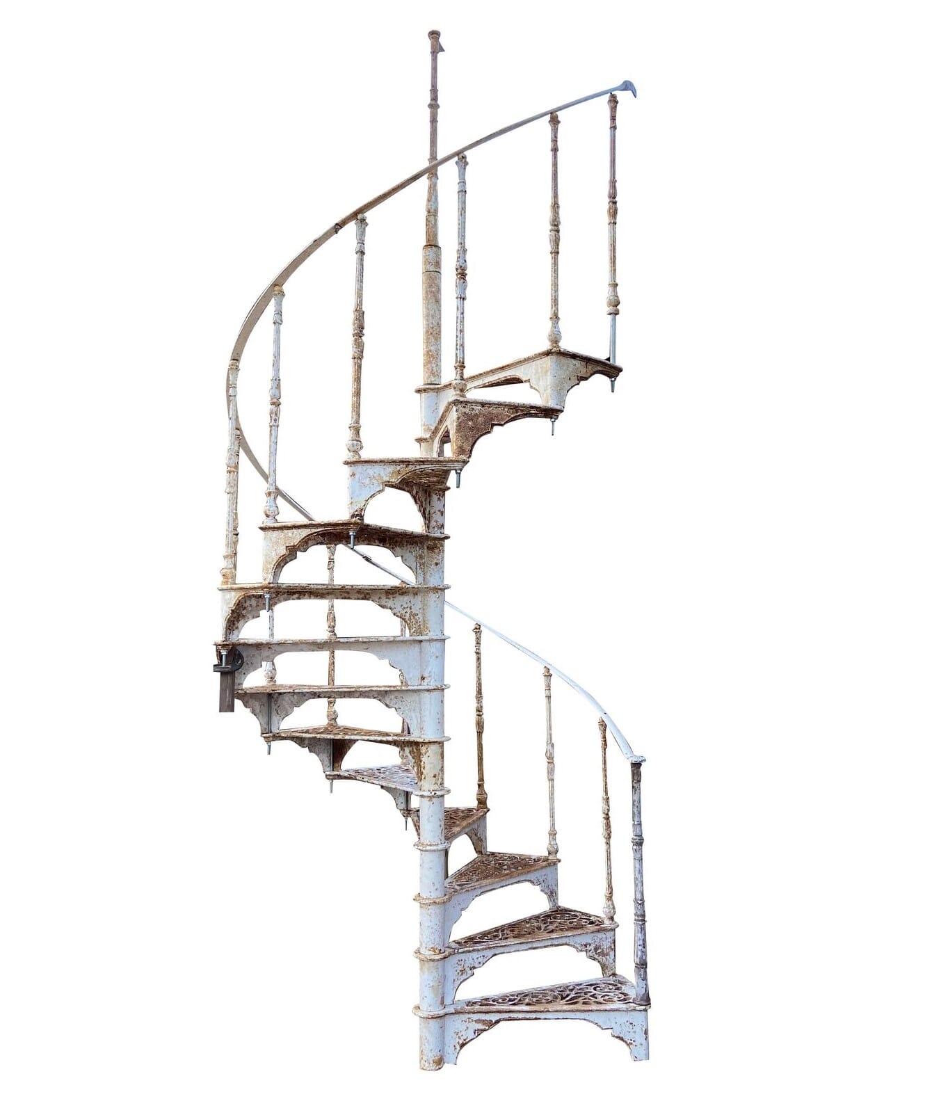 Genuine Large Reclaimed Hayward Cast Iron Spiral Staircase - 9726