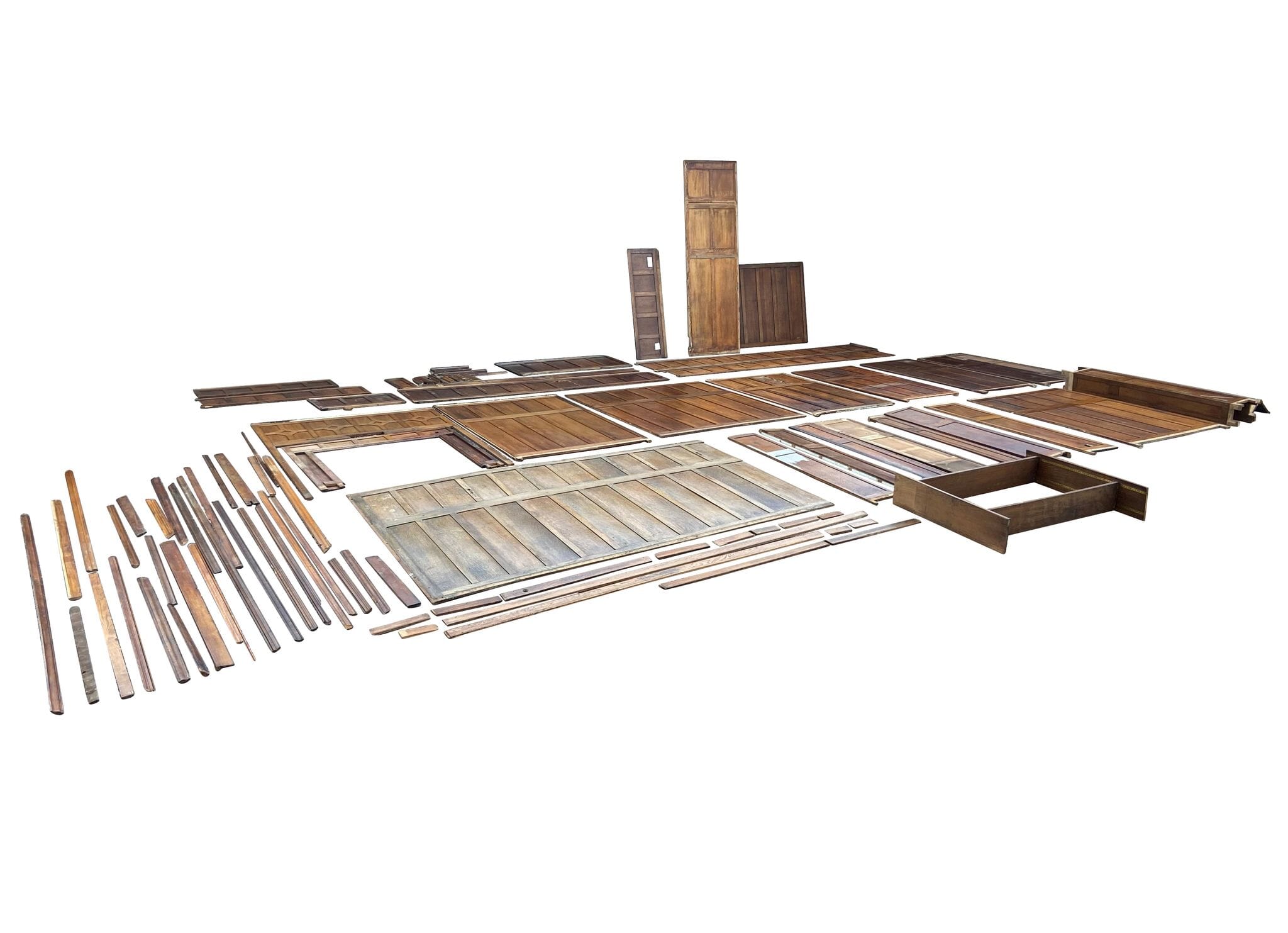 Reclaimed Wall Panelling Made Of Solid Oak - 9735