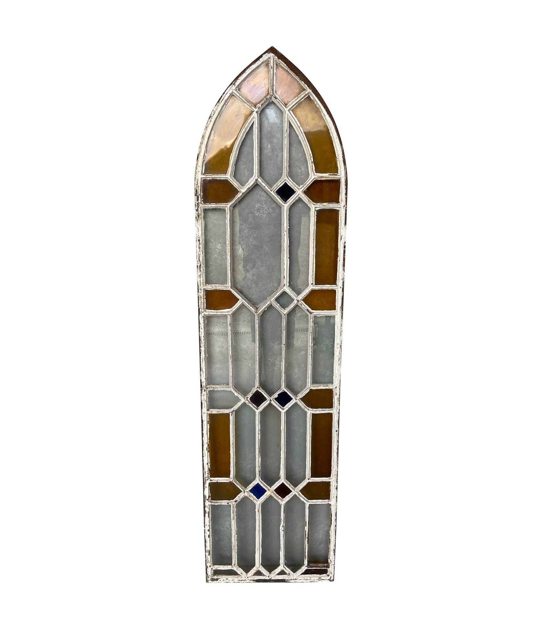 Reclaimed Old Cast Iron Gothic Window Frame - 9820B/Z6