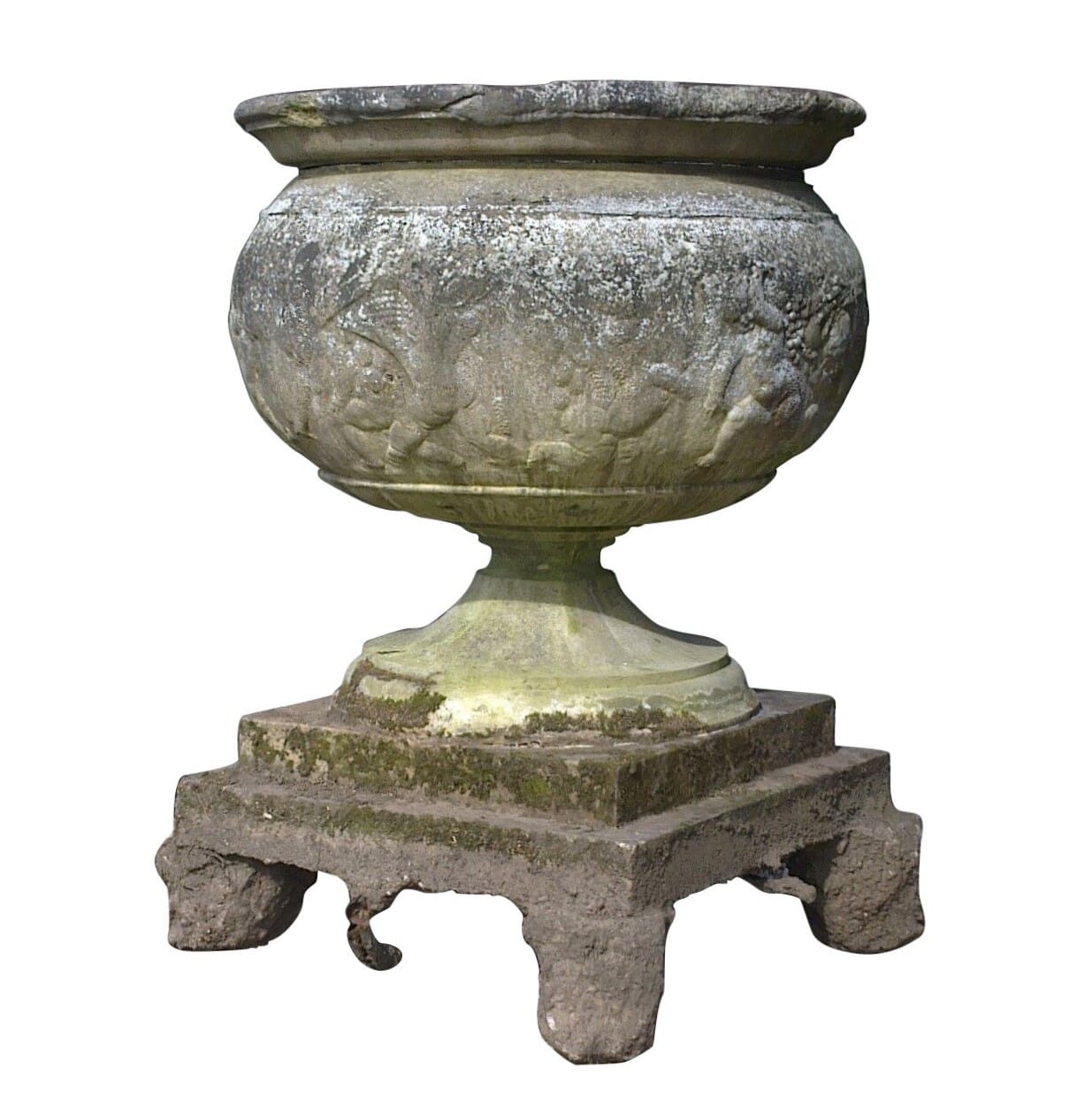Monumental Reclaimed Garden Reconstituted Stone Planter - D2042