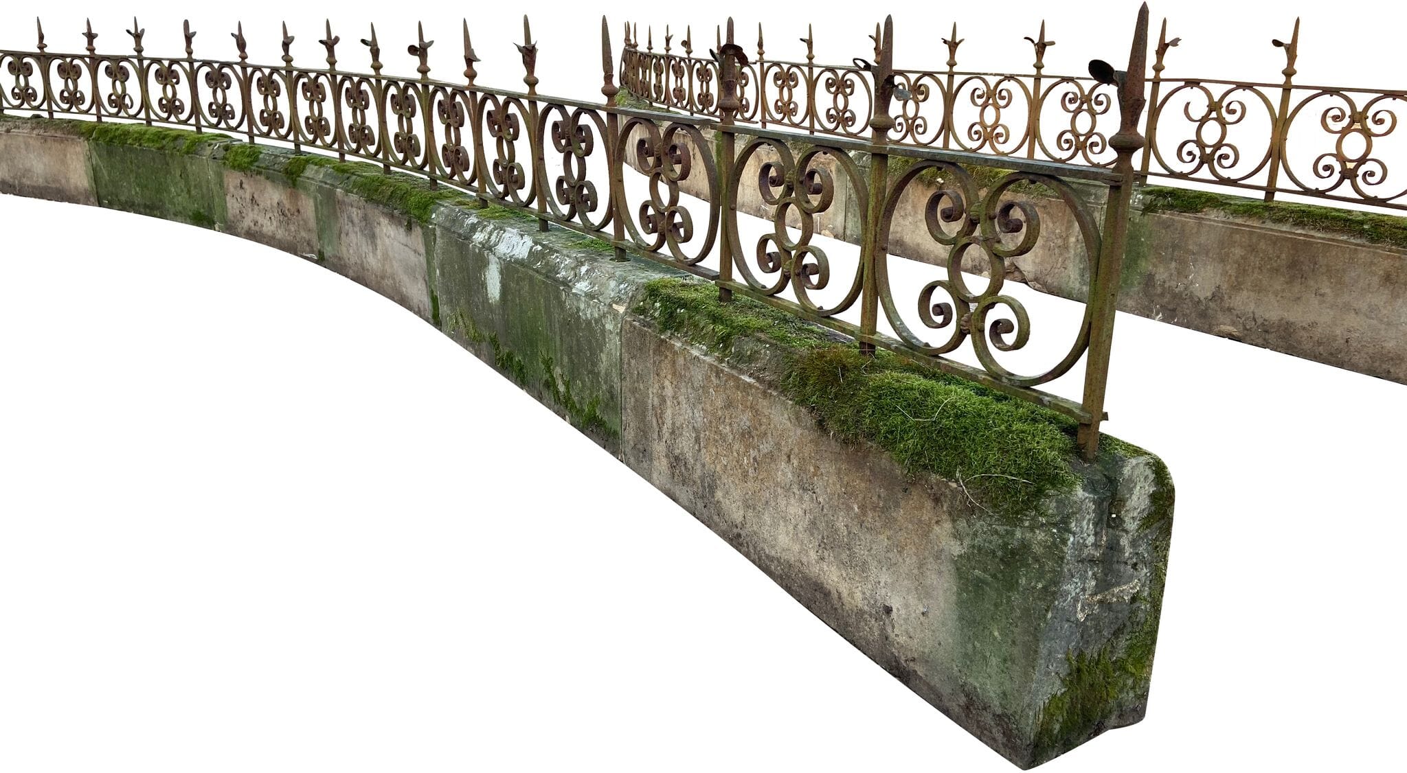 Magnificent Antique Stone & Iron Entrance Way (1 of 2) - Z10