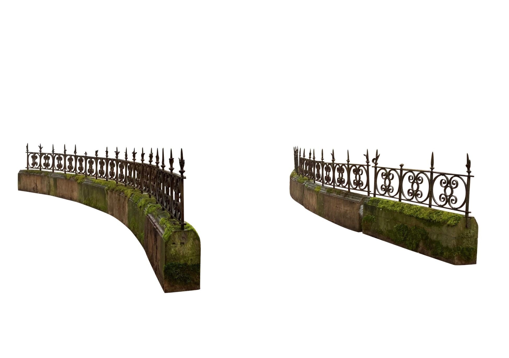 Antique Magnificent Stone & Iron Entrance Way (2 of 2) - Z11