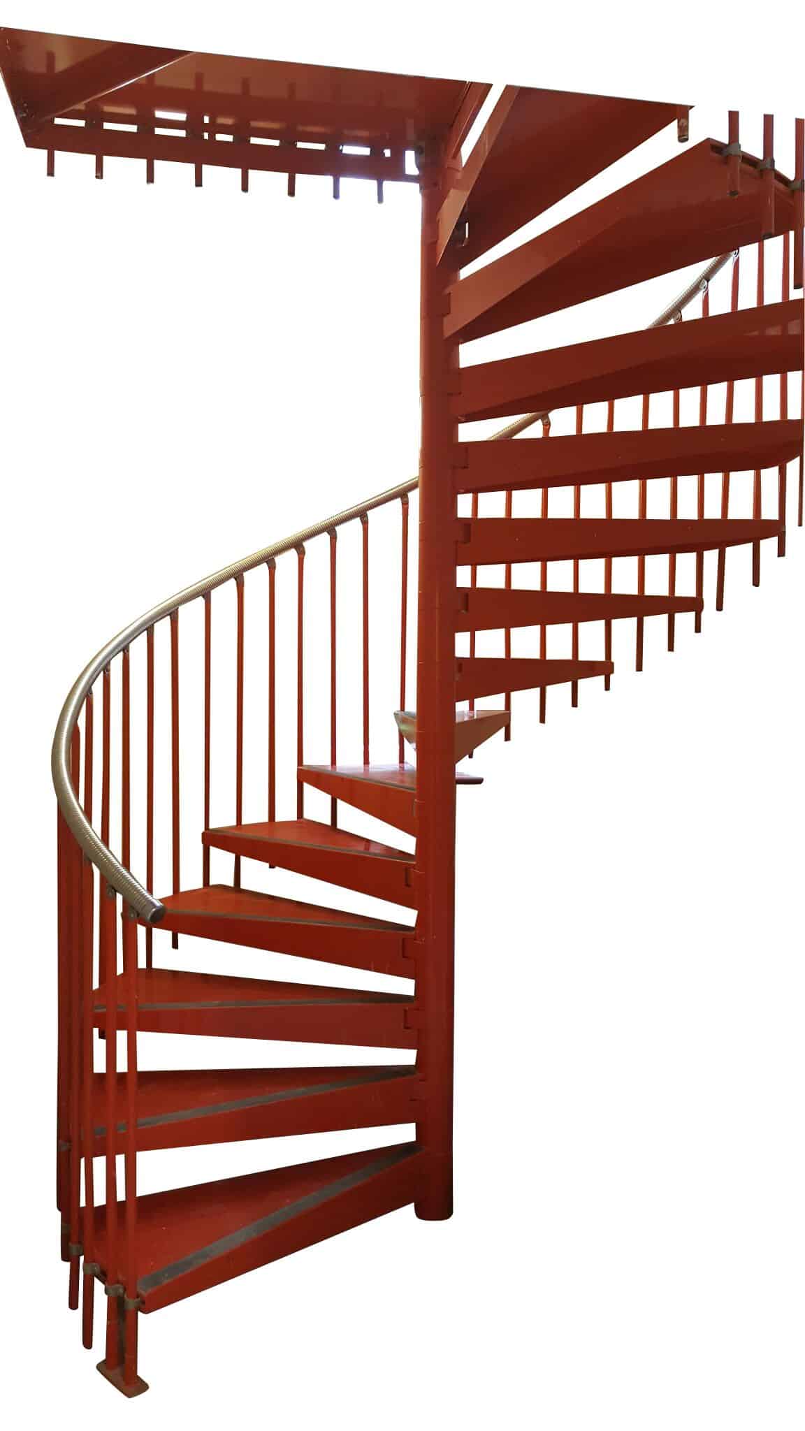 Reclaimed Industrial Modern Metal Spiral Staircase