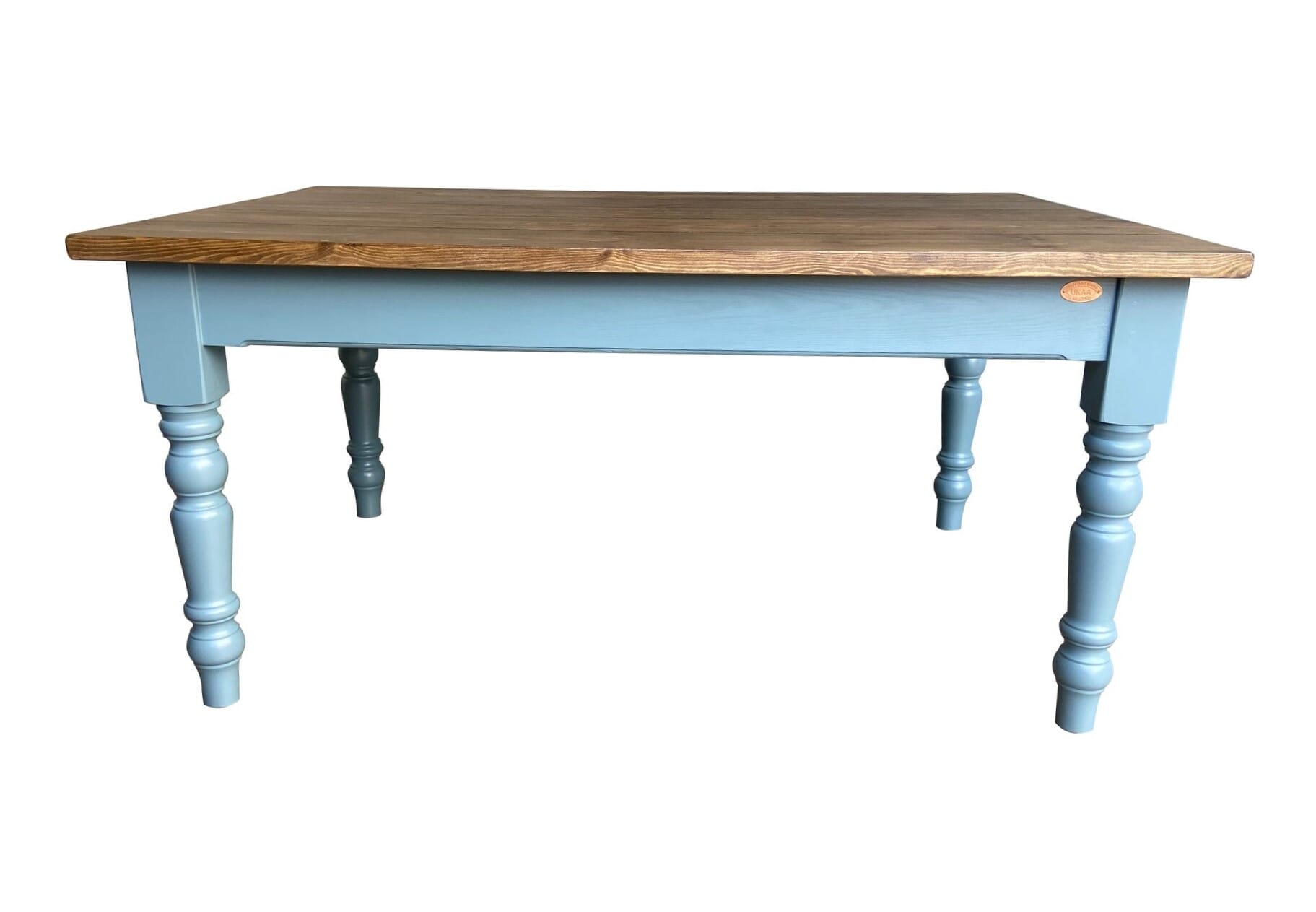 Bespoke Wooden Plank Top Farmhouse Style Kitchen Table - D2055