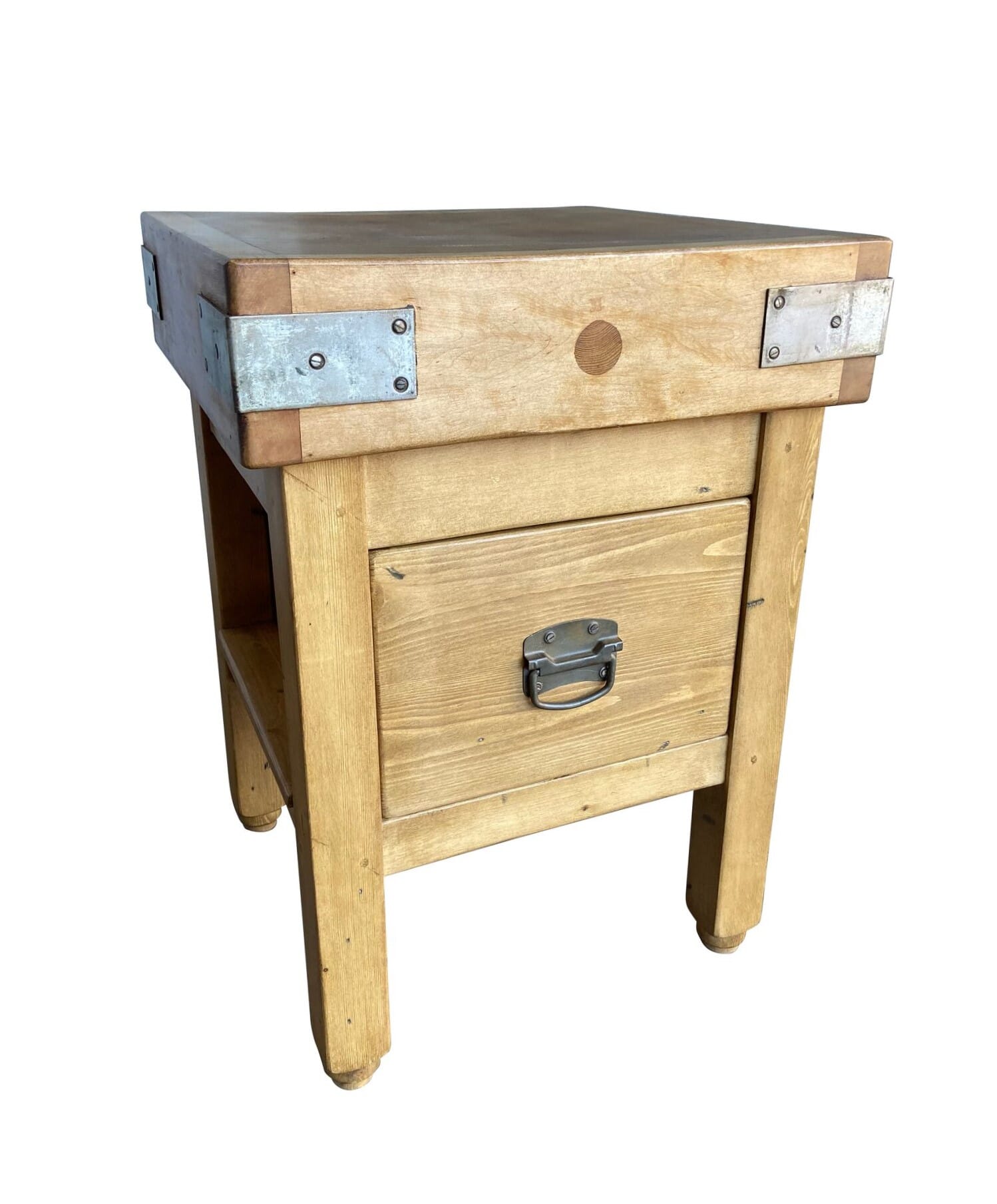 Original Maple Butchers Block on Bespoke Pine Base - D2061