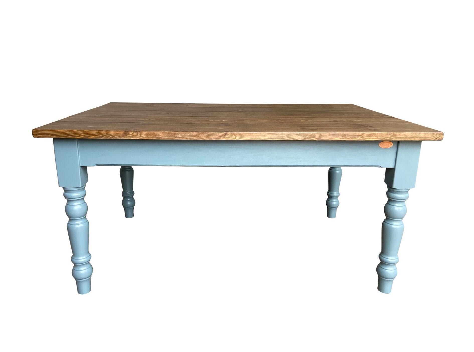 Wooden Plank Top Farmhouse Style Kitchen Table - EXDT