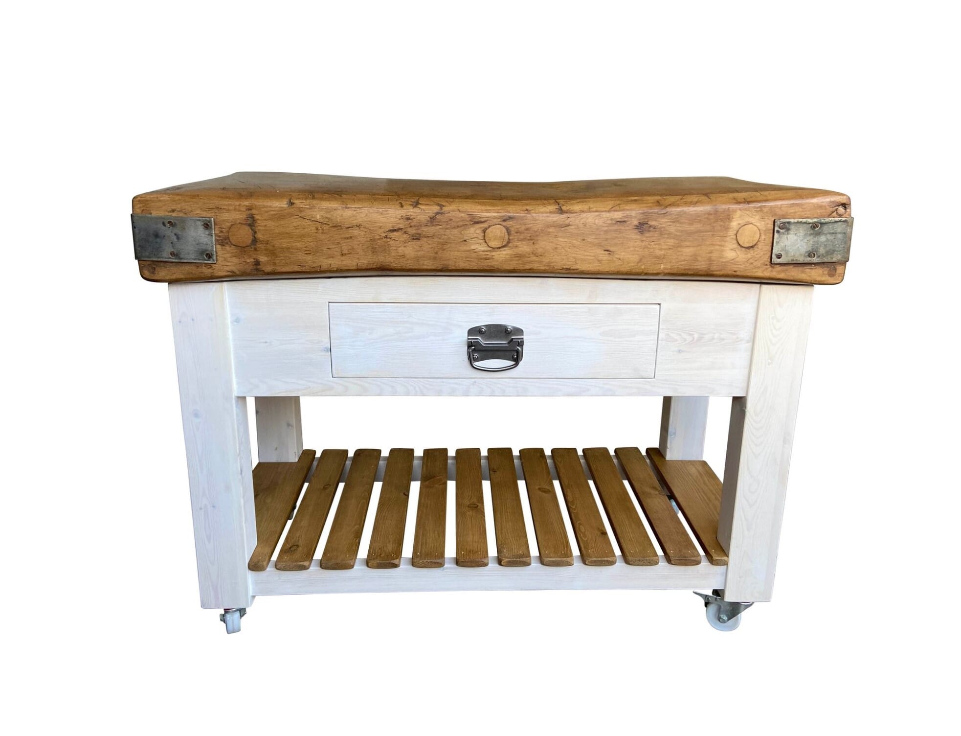 Original Chopping Maple Butchers Block on Bespoke Base - D2066