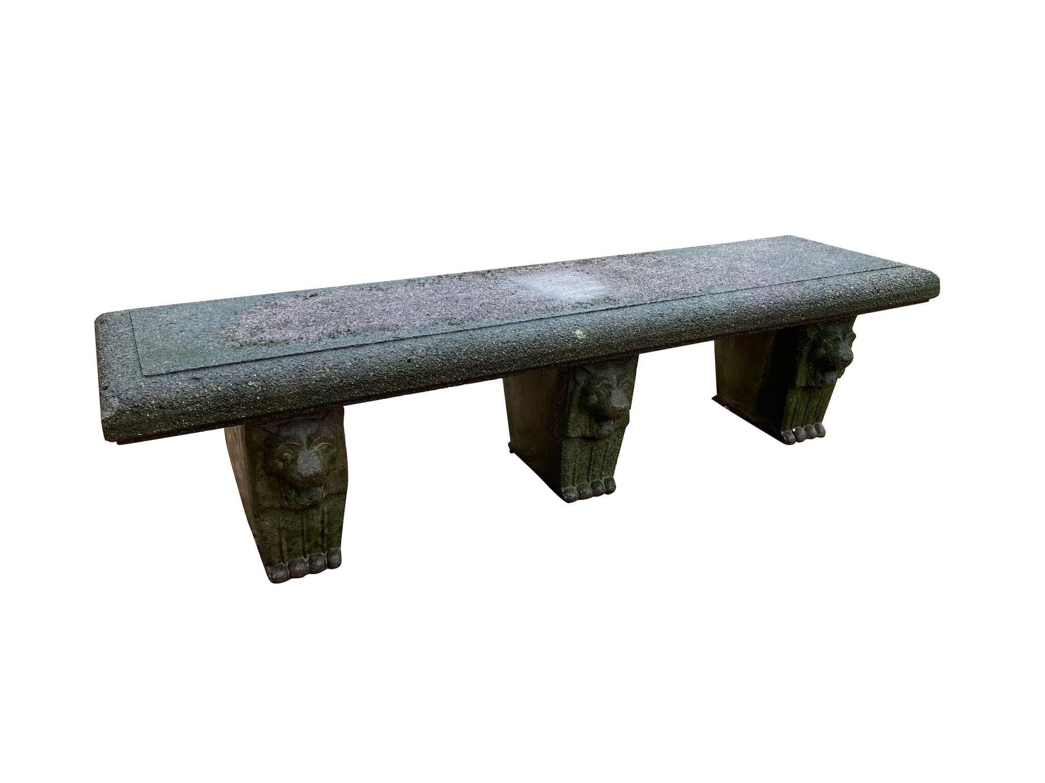 Exceptional Large Reconstituted Stone Outdoor Garden Bench - 9810