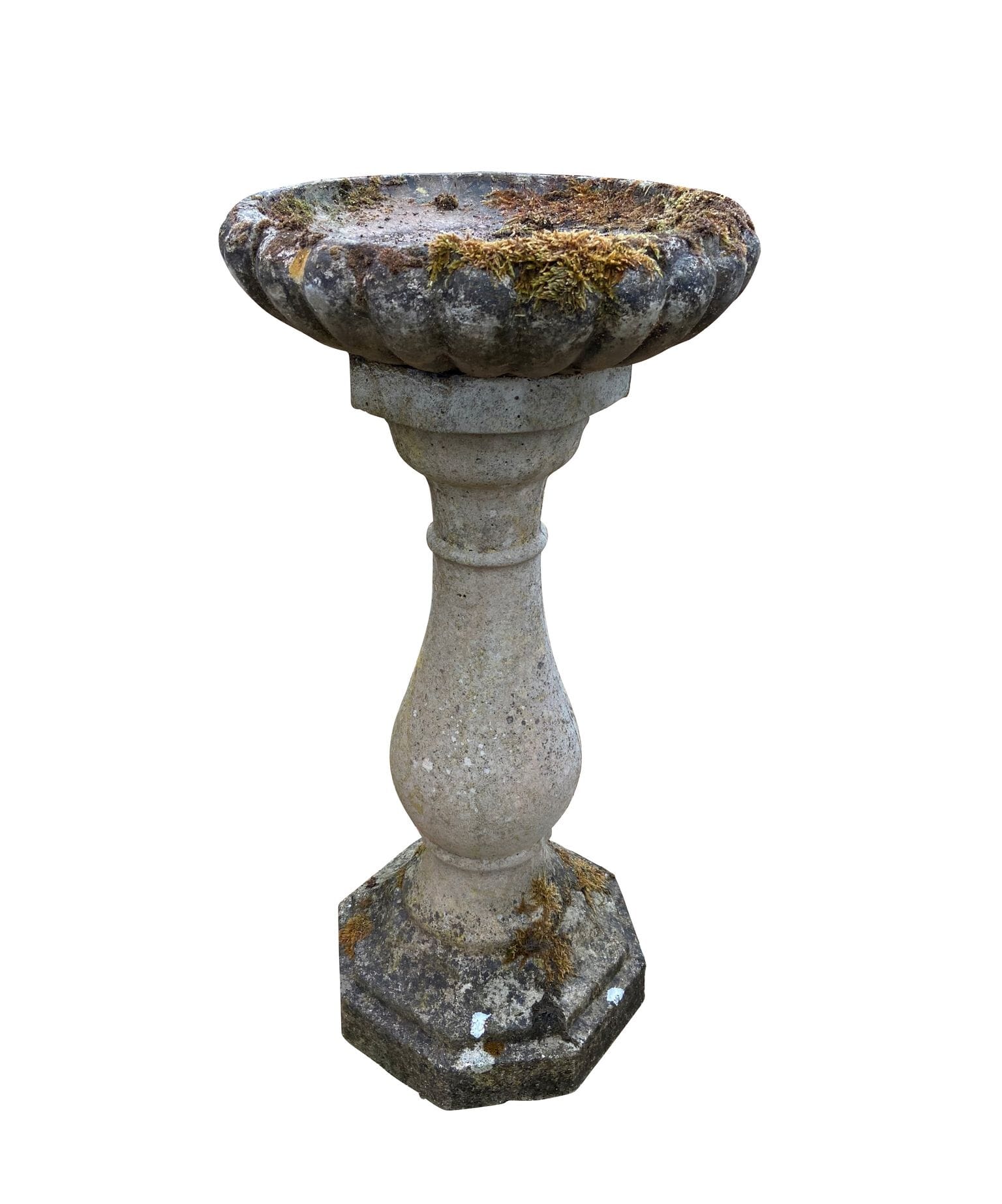 Reclaimed Garden Reconstituted Stone Bird Bath Ornament - 9832