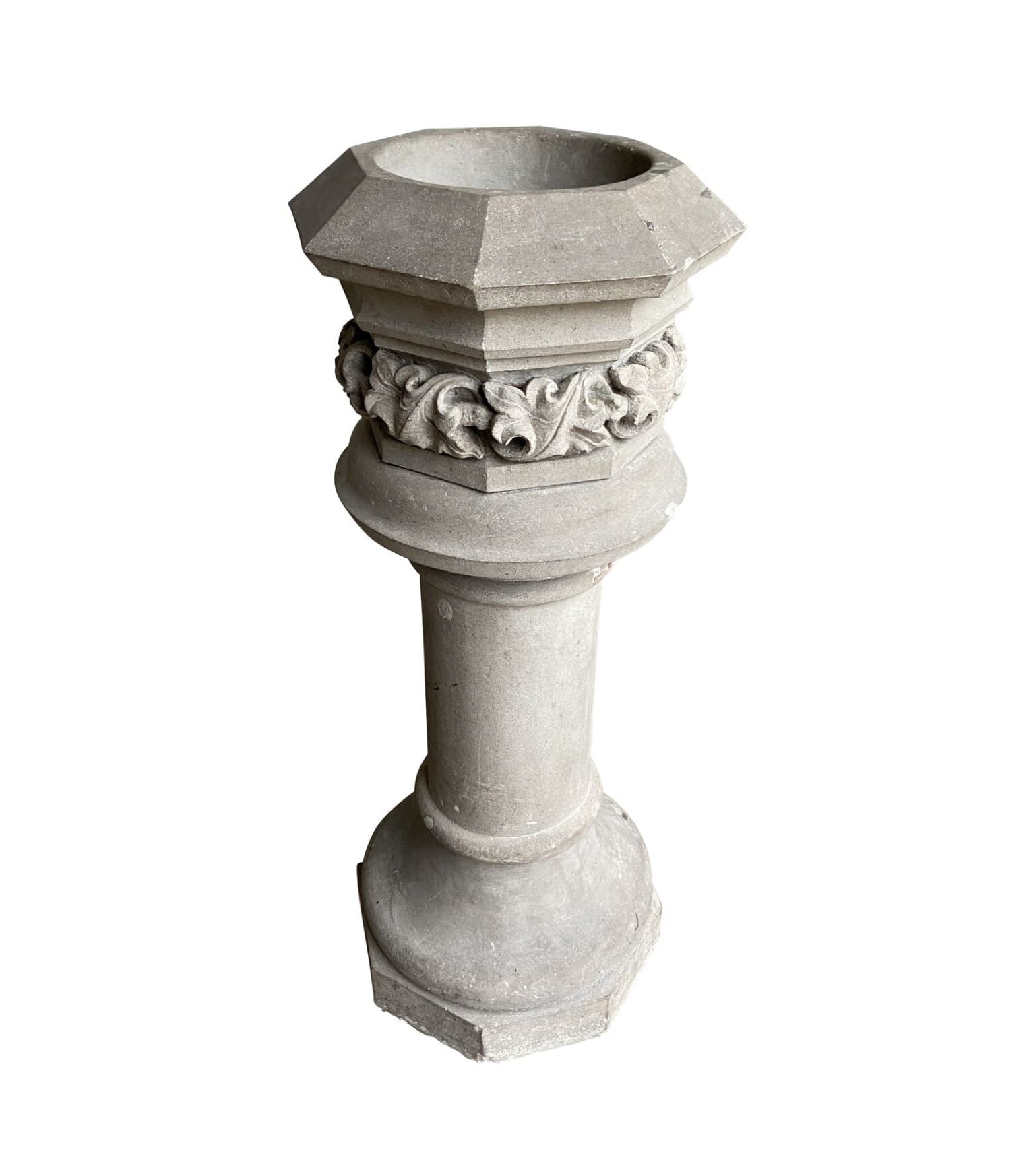 Original Hand Carved Stone Church Font - 9804
