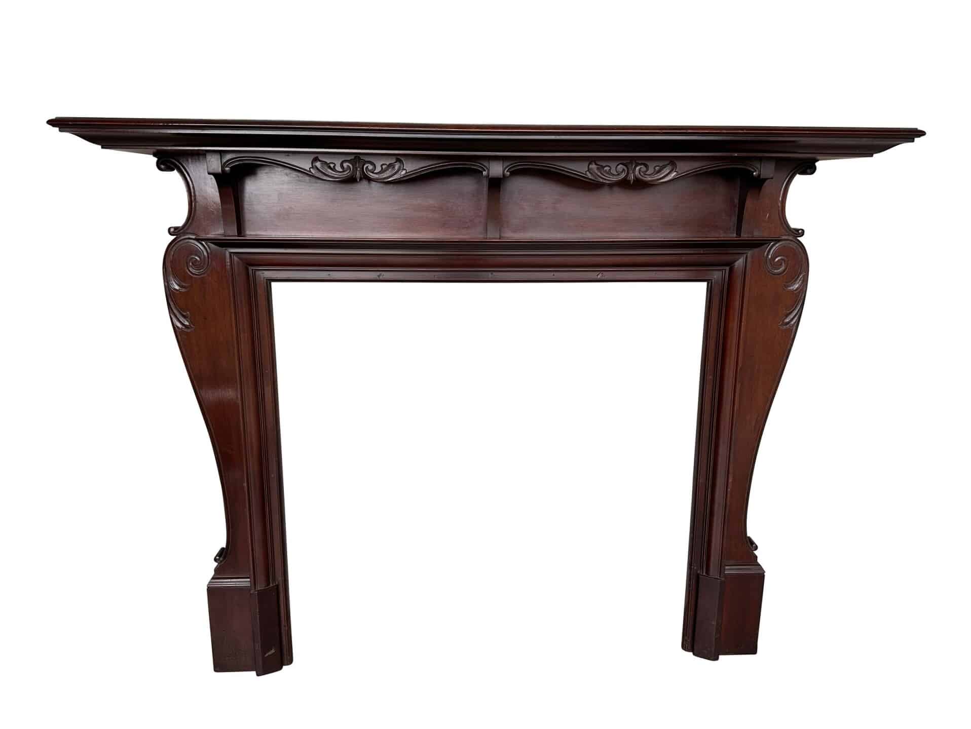 Victorian / Edwardian Mahogany Living Room Fire Surround