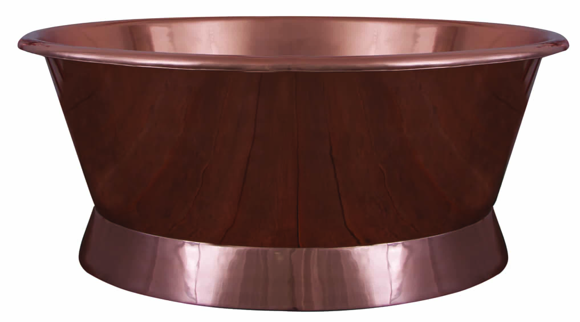 Hurlingham Baignoire Round Copper Bath