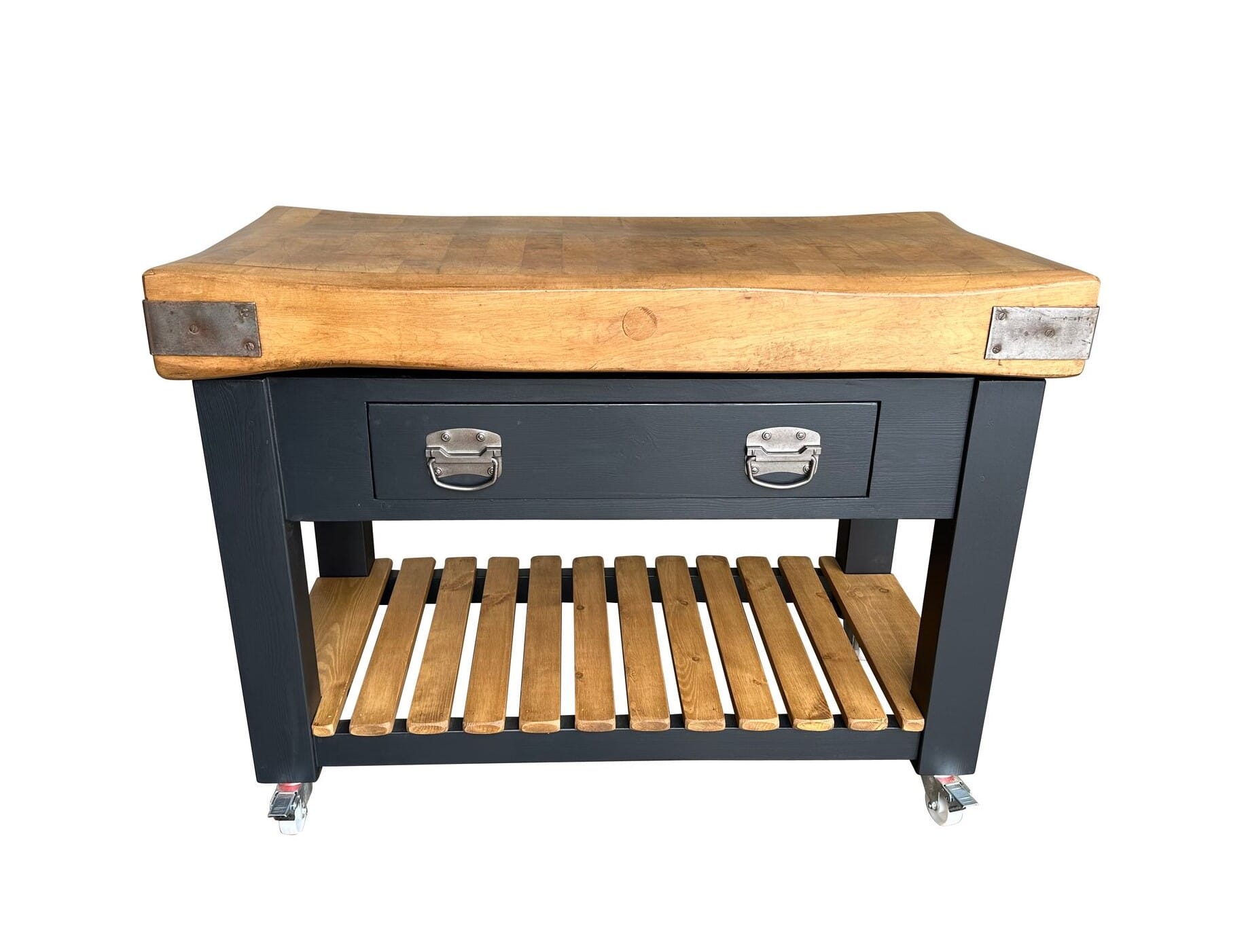 Original Maple Butchers Chopping Block on Traditional Base - D2069