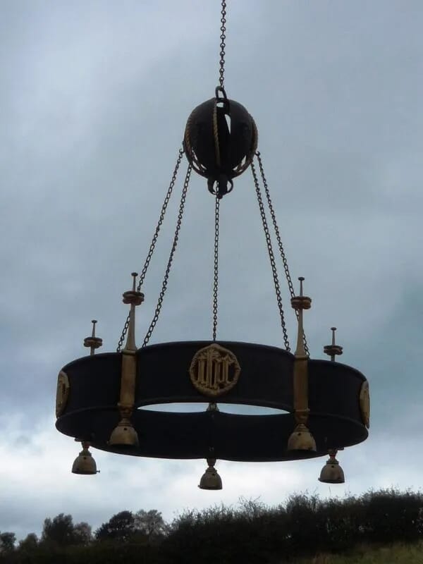 Large antique victorian chandelier - 4264
