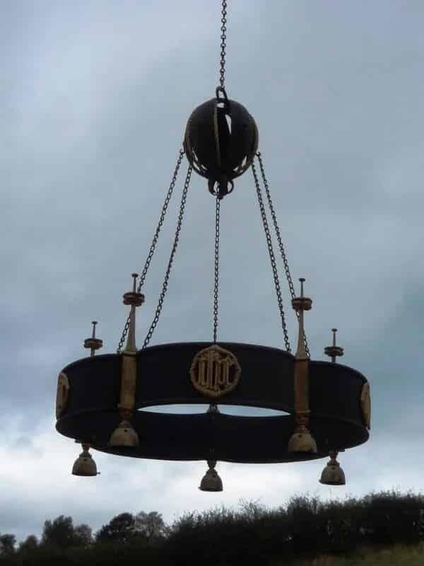 Large antique victorian chandelier