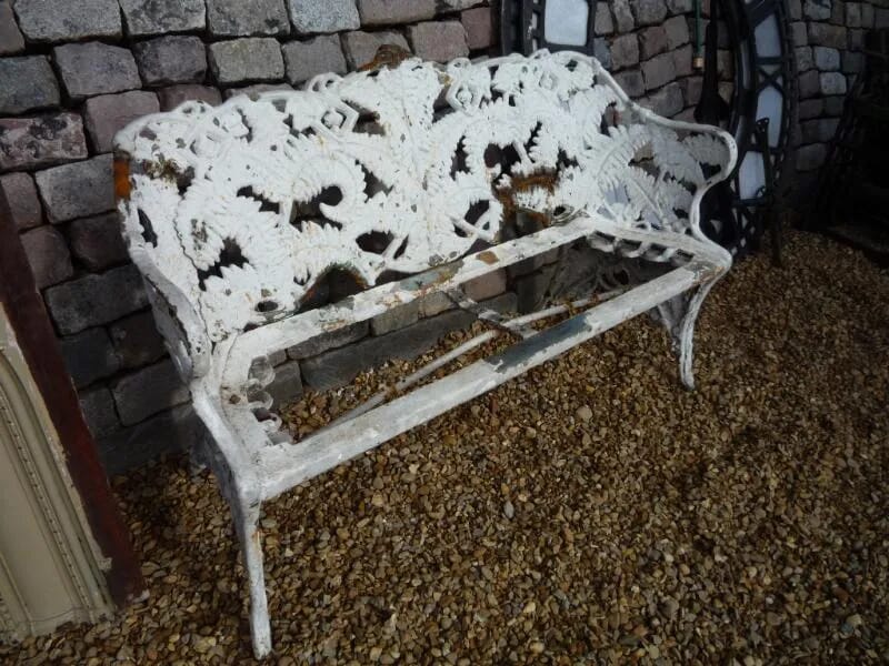 Available soon - original Coalbrookdale garden bench - 4255