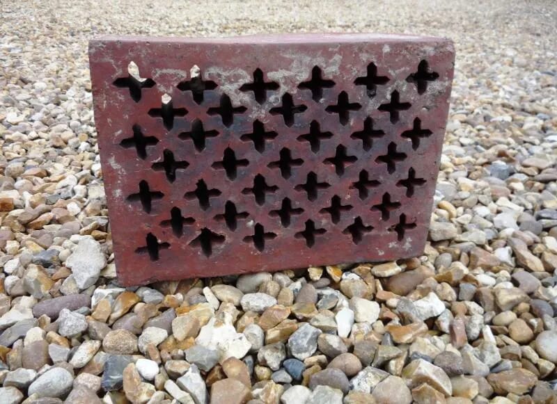 Antique decorative terracotta air brick - 4257