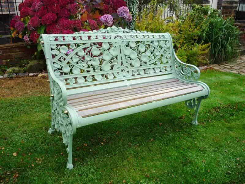 Coalbrookdale Nasturtium antique victorian garden bench 