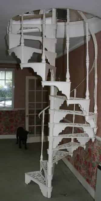 Complete Cast Iron Spiral Staircase Antique Reclaimed