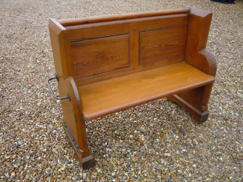 Pitch Pine Antique Reclaimed Church Pew