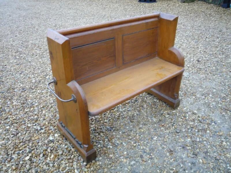 Pitch Pine Antique Salvaged Chapel Pew - 4395