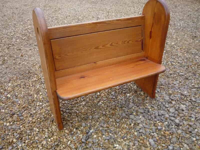Antique Pitch Pine salvaged Church Pew from Yorkshire