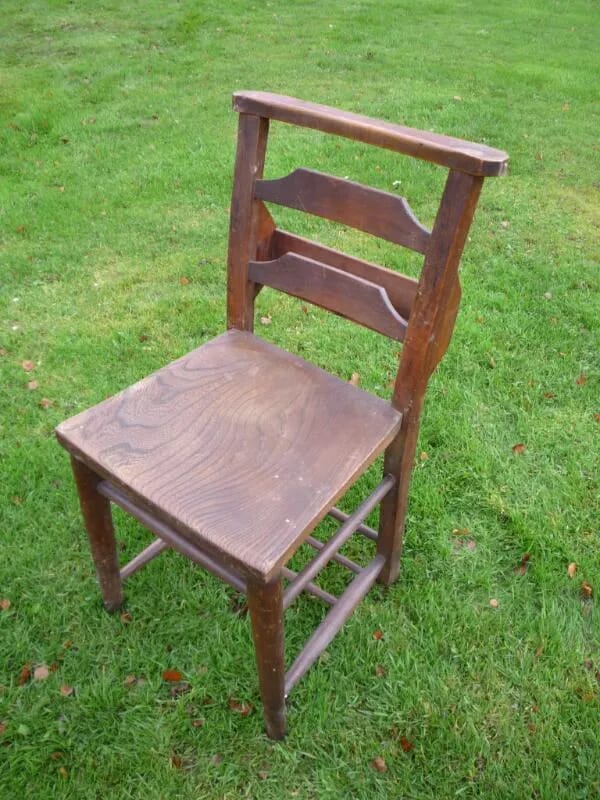 Old Antique Church Chairs Reclaimed and refurbished by UKAA - 4262