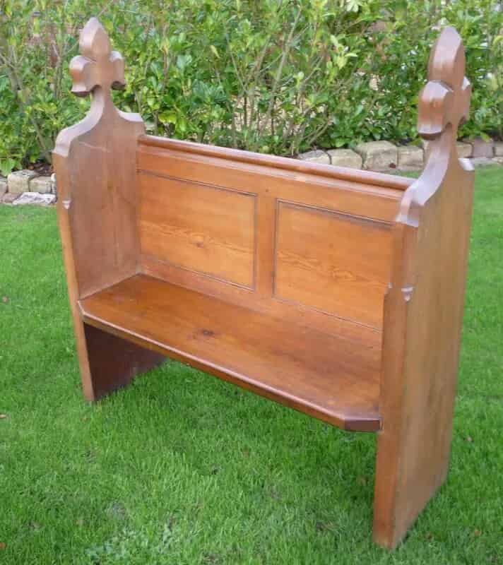Decorative Pitch Pine Antique Reclaimed Church Pew