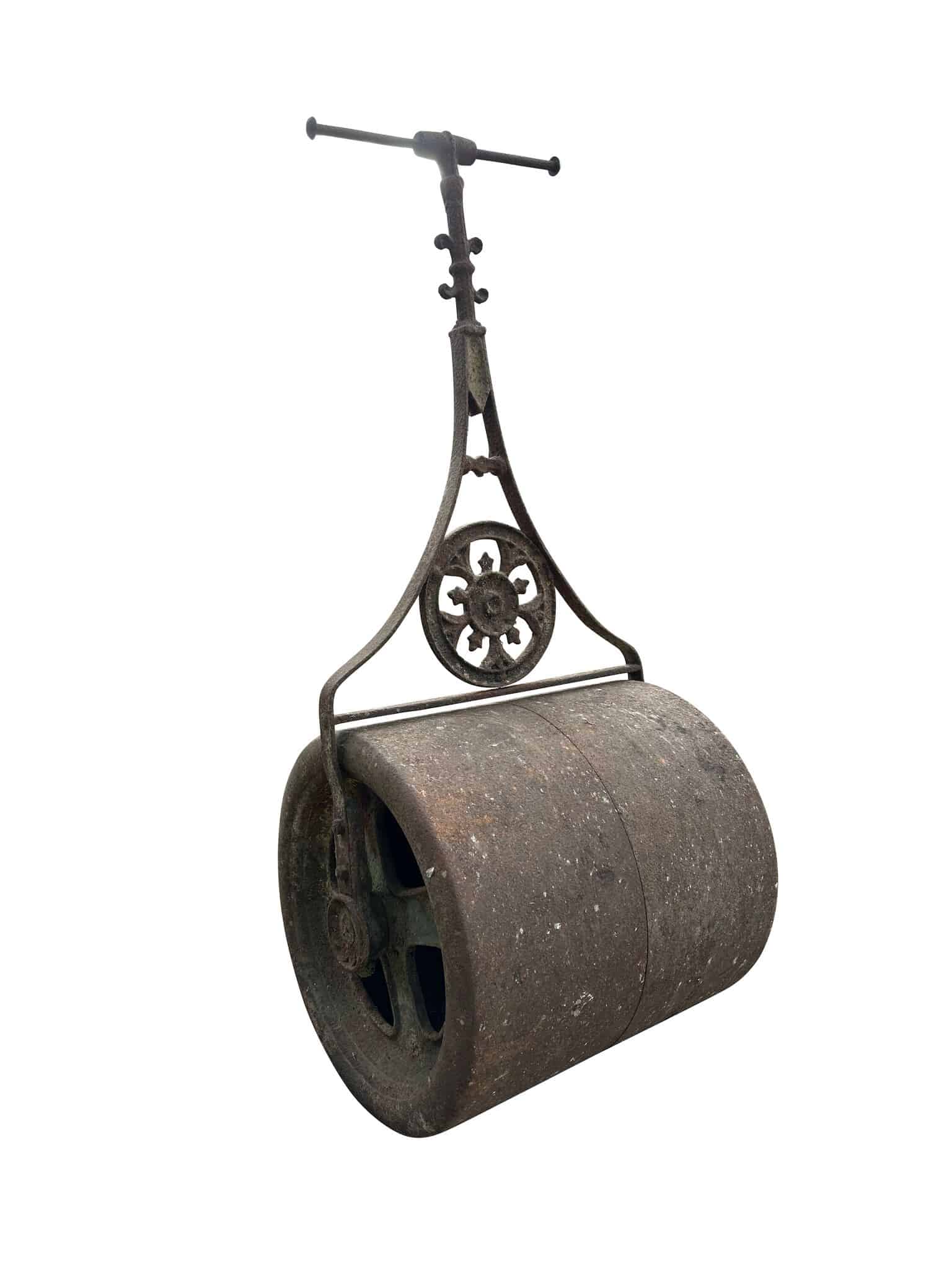 Antique Cast & Wrought Iron Victorian Garden Lawn Roller
