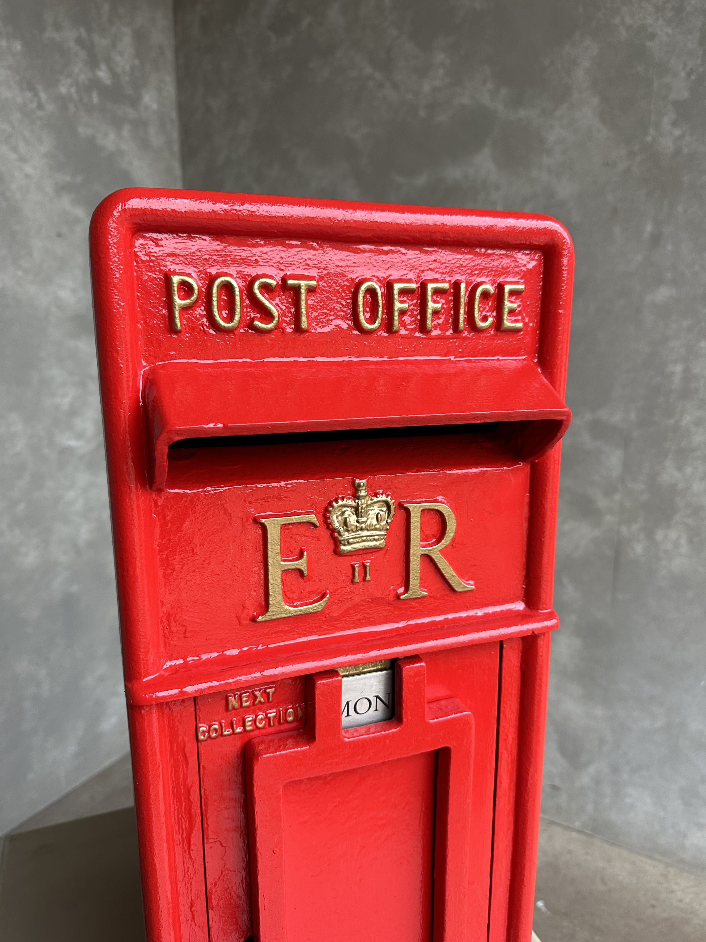 Original Restored Post Office ER II Cast Iron Post Box