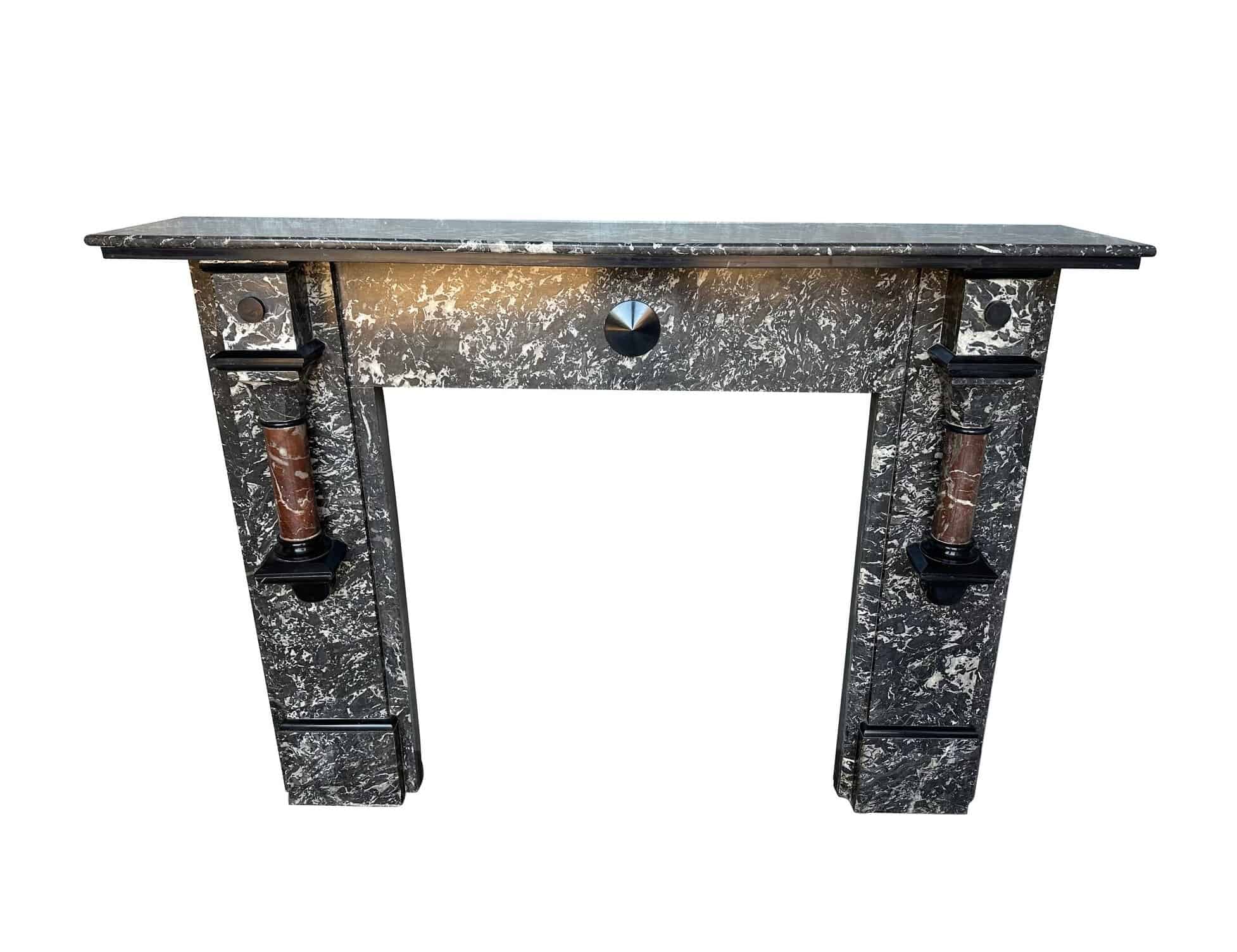 Antique Reclaimed St Anne Marble Fire Surround