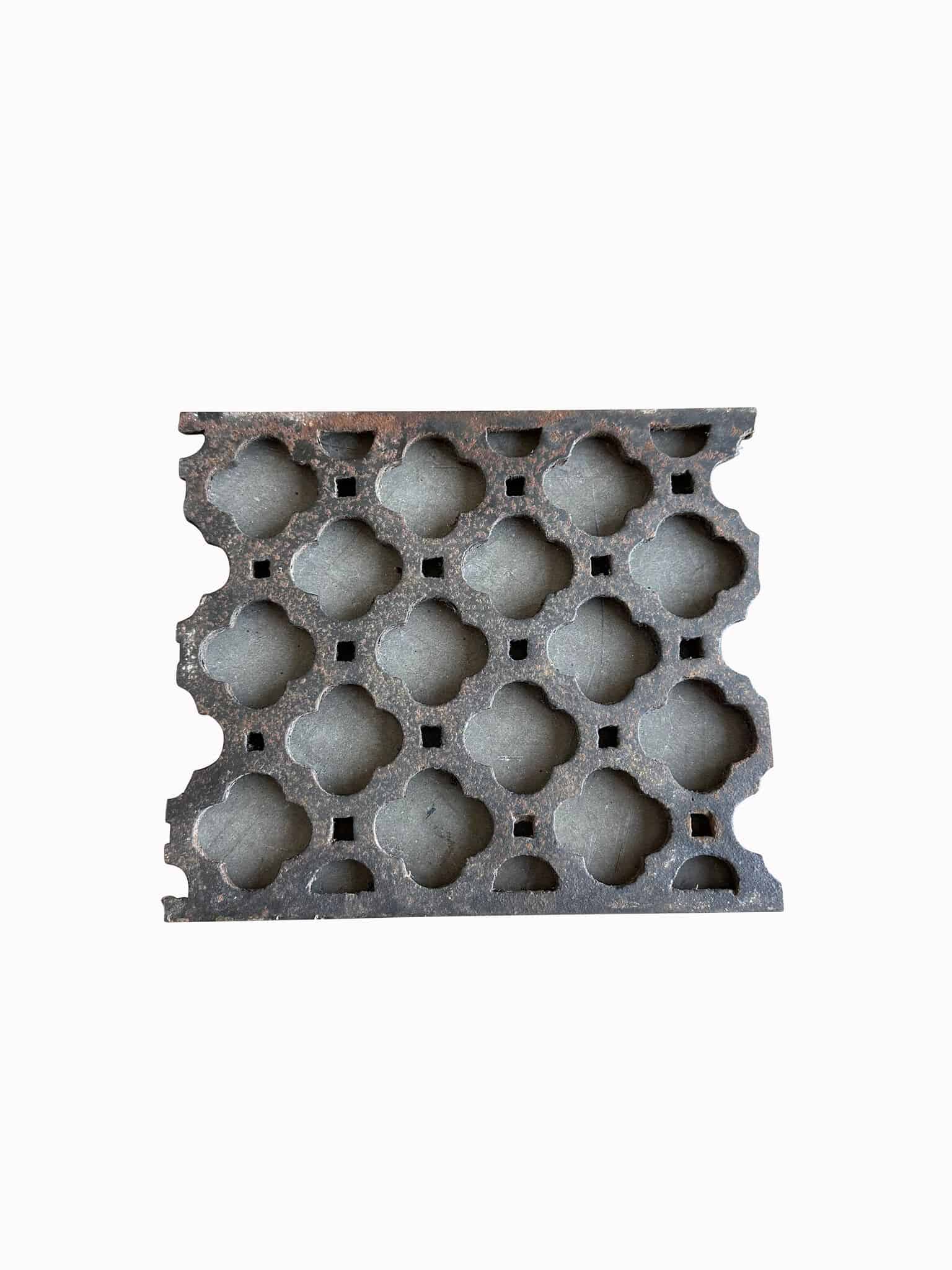 Small Antique Cast Iron Floor Grilles / Grids
