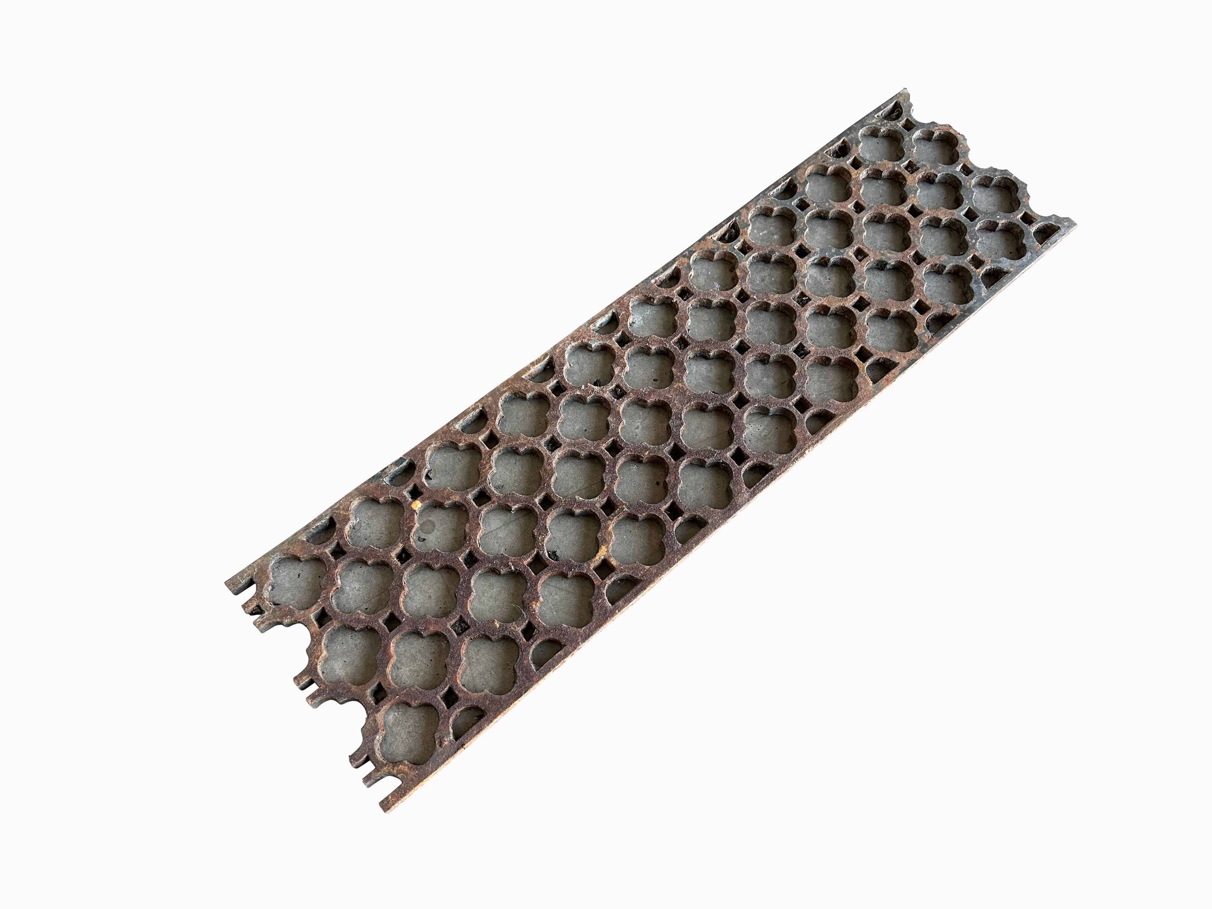 Antique Salvaged Cast Iron Floor Grille / Grid
