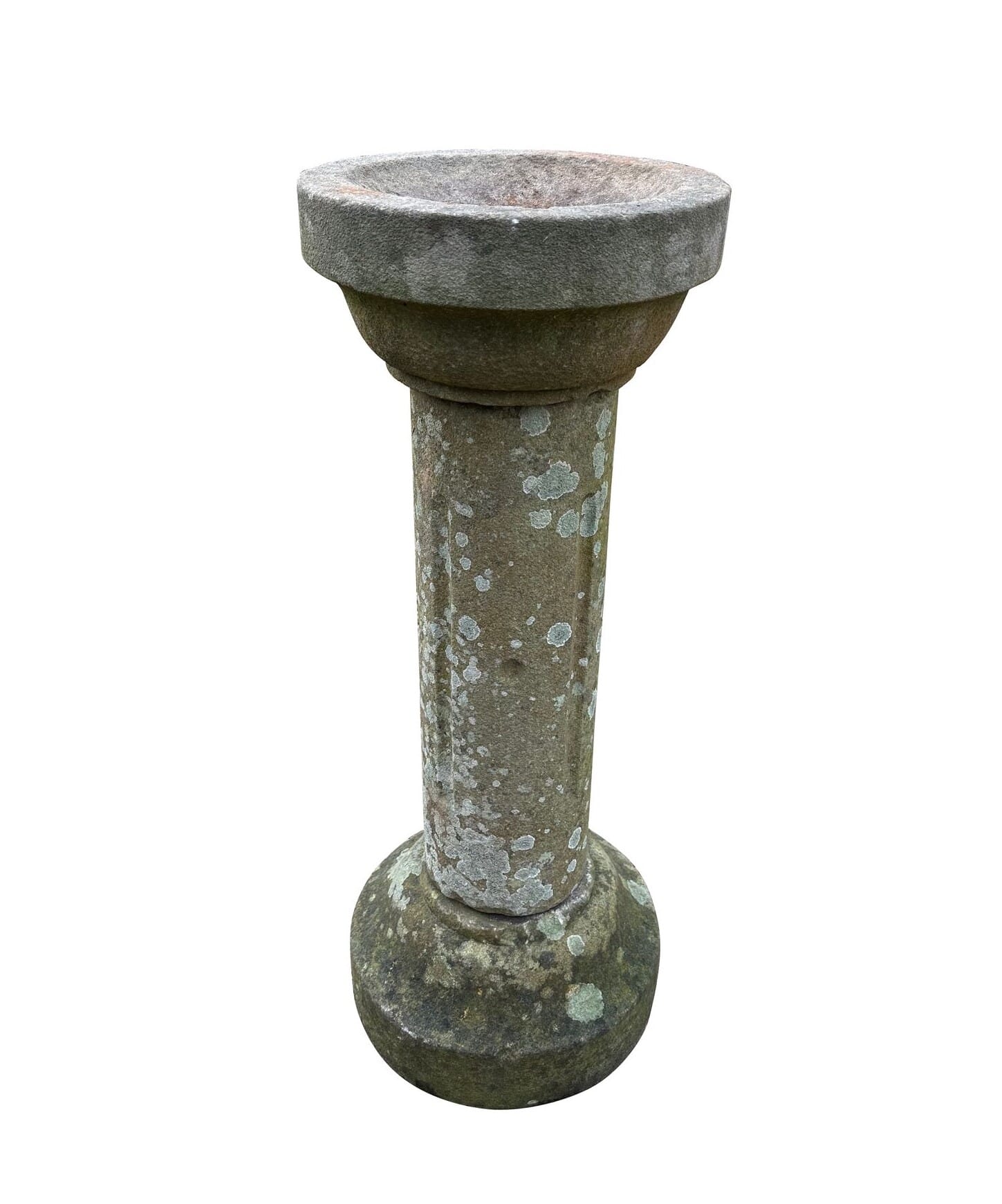 Victorian Ornate Hand Carved Stone Garden Bird Bath - 9900