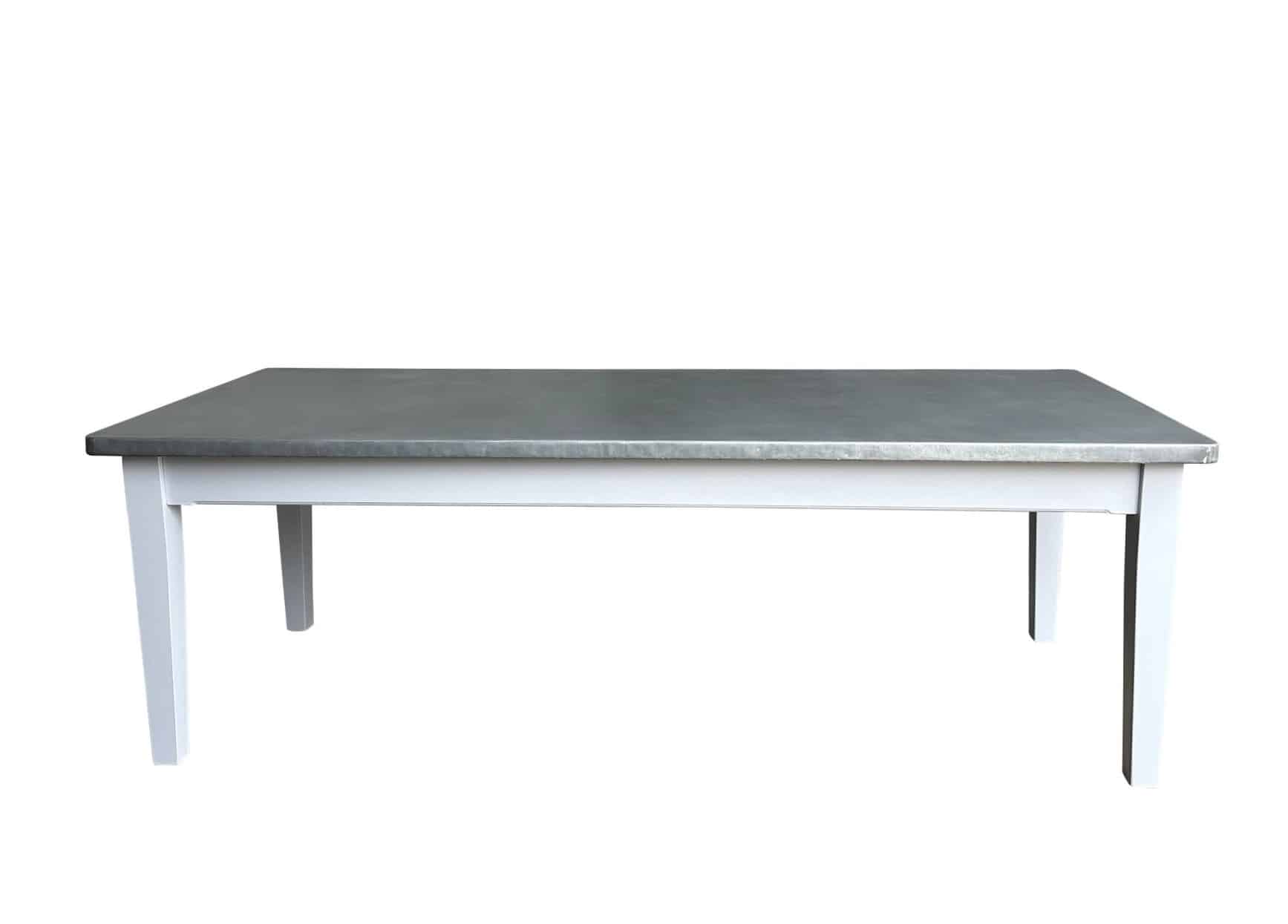Bespoke Large Zinc Kitchen or Dining Table