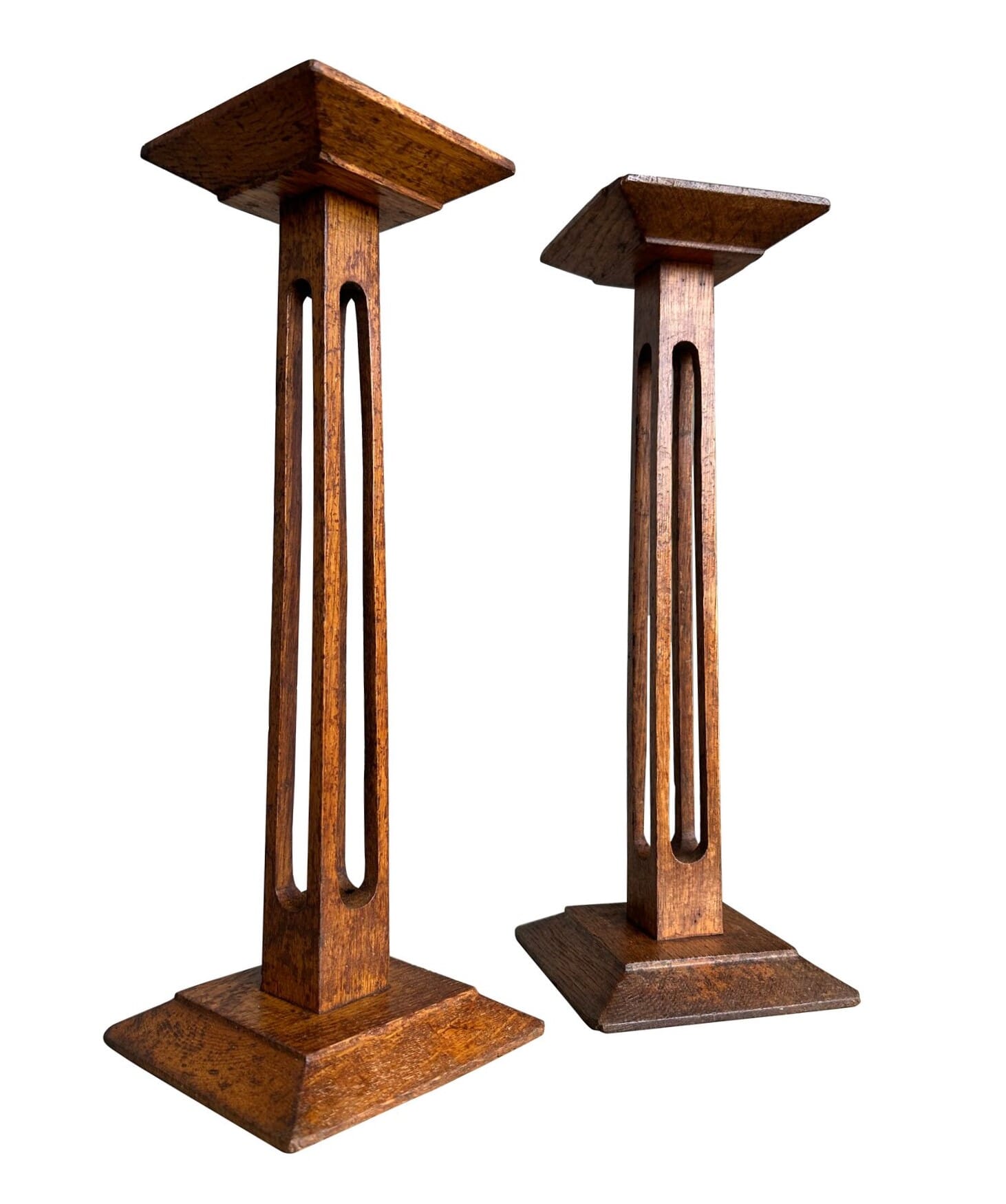 English Oak Antique Small Display Stands - 9940