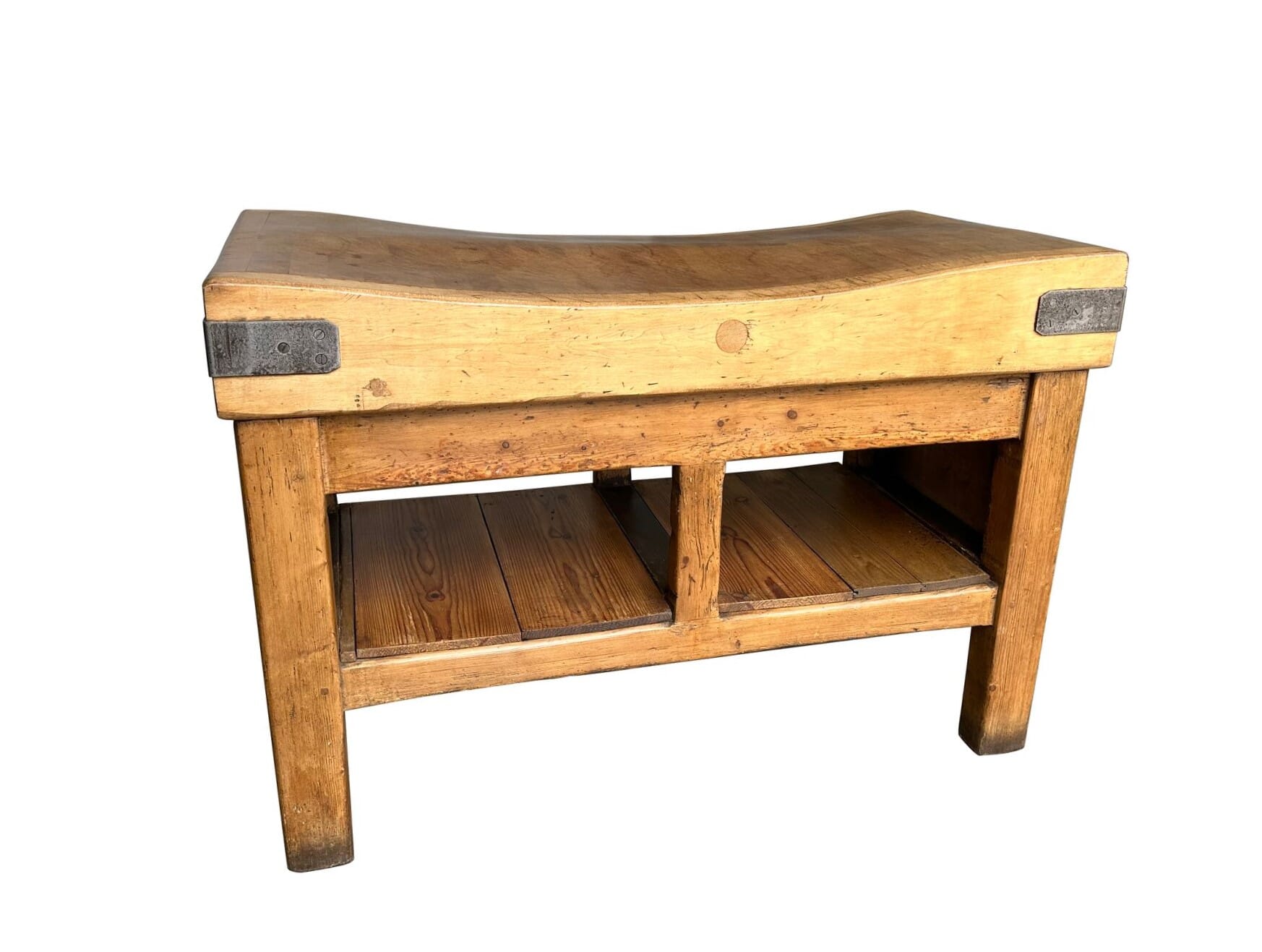 Original Kitchen Maple Butchers Counter Block On Base - 9798a