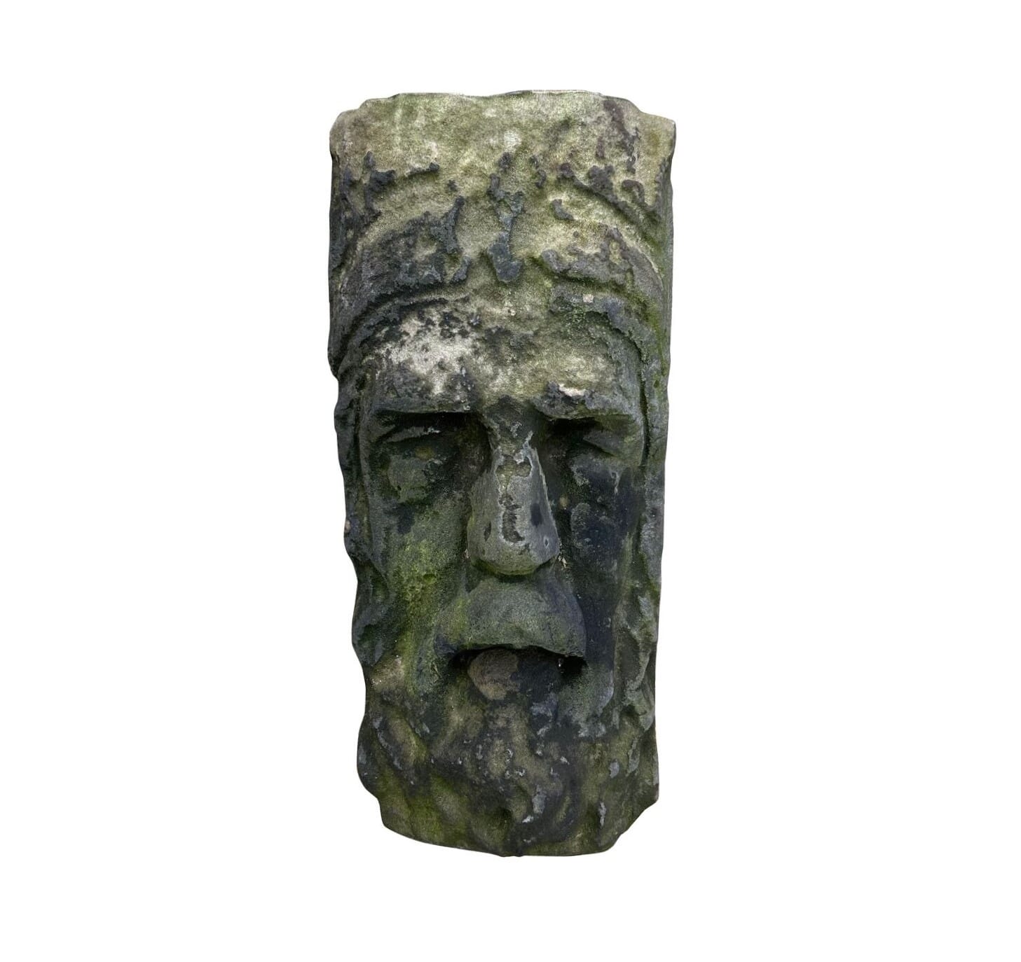 18th Century Stone Face Hand Carved Sculpture - 9954