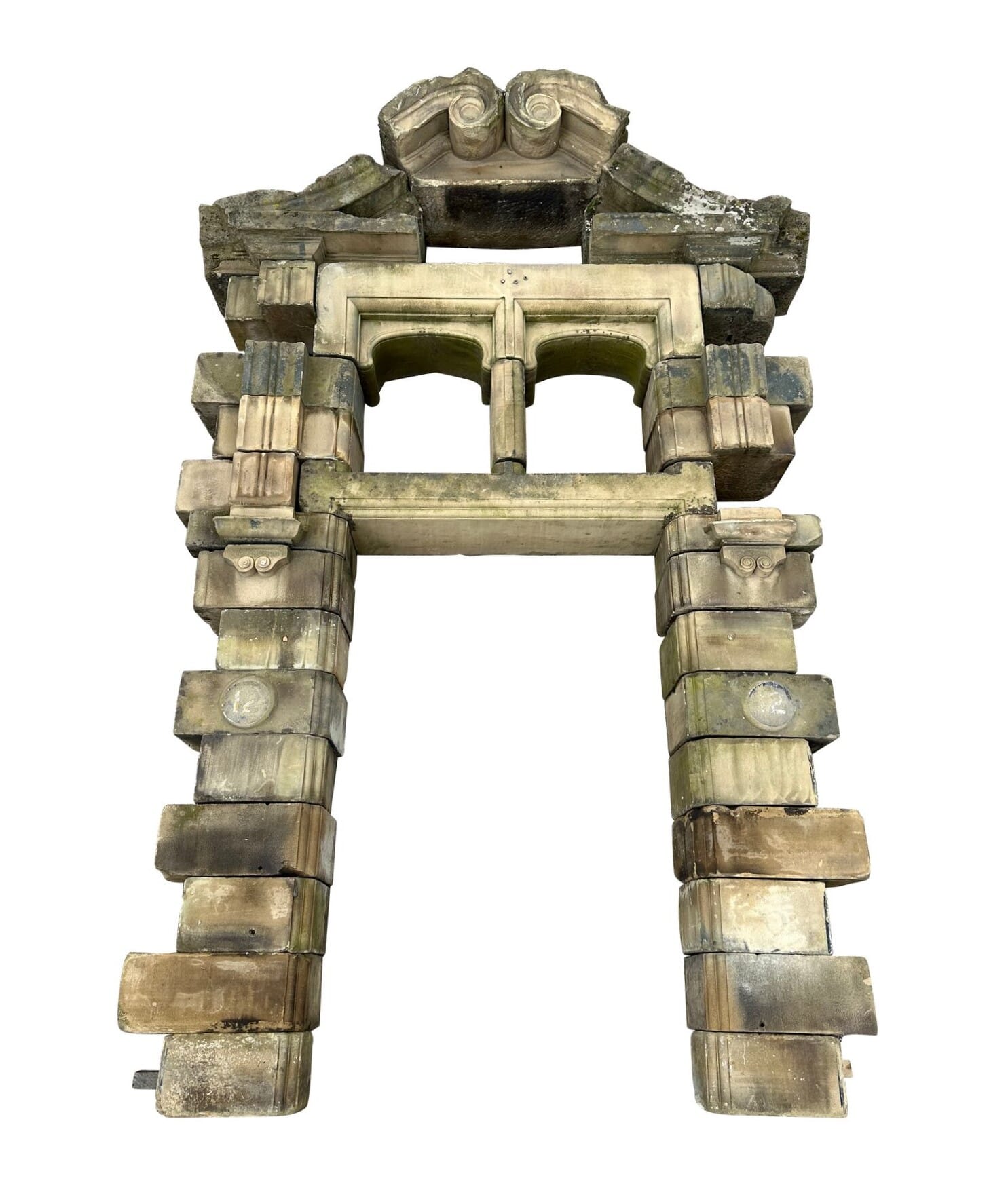 Antique Reclaimed Carved Stone Doorway - Archway - 9747